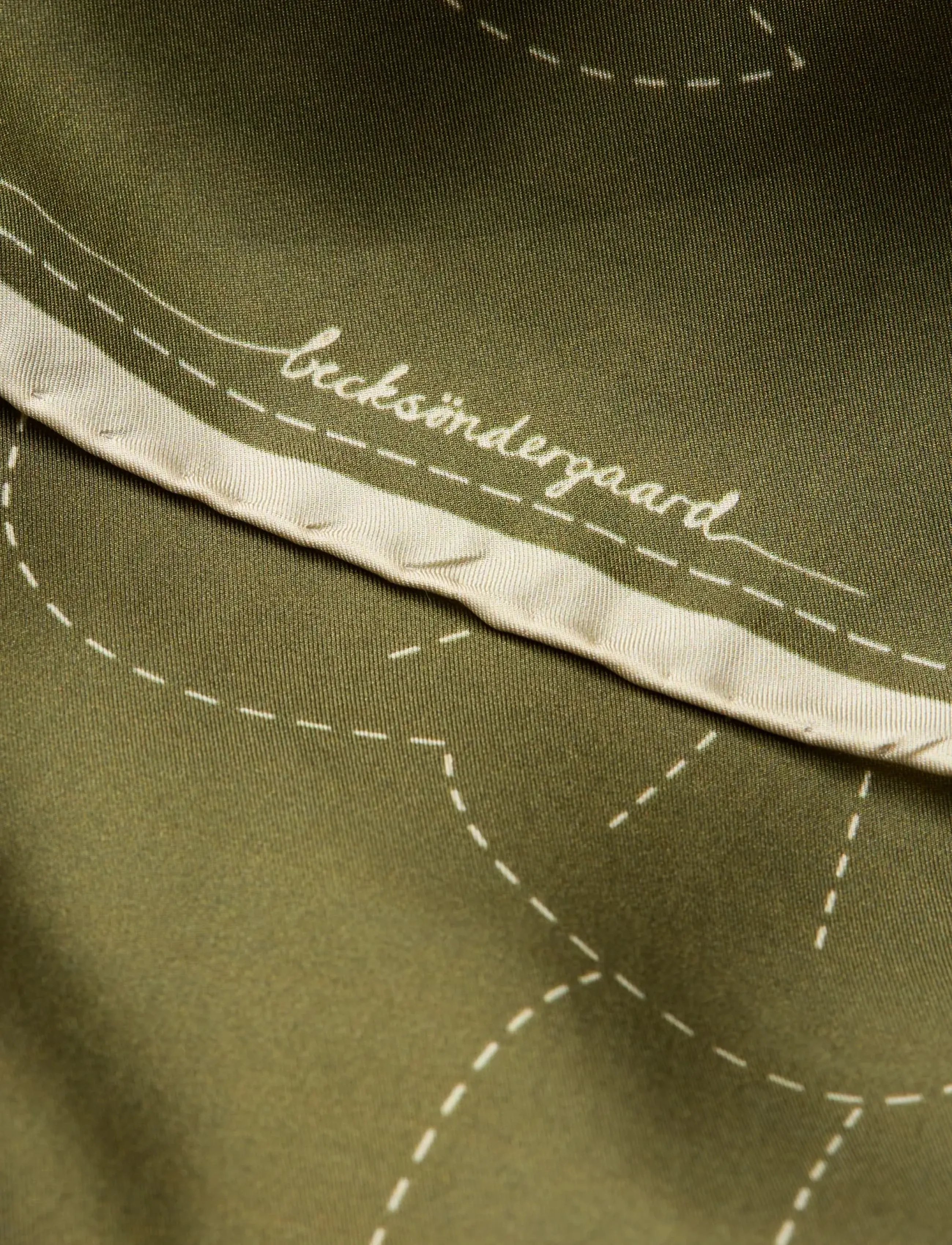 Becksöndergaard - Stitched Efloria Sia Scarf - léttir treflar - dark olive - 2