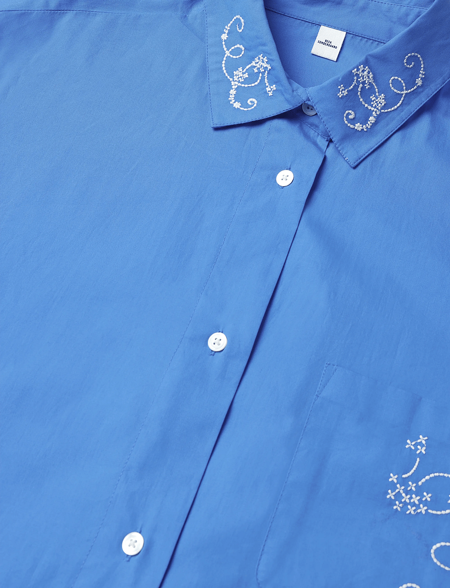Becksöndergaard - Anglaisia Pyjamas Shirt - Överdelar - regatta blue - 4