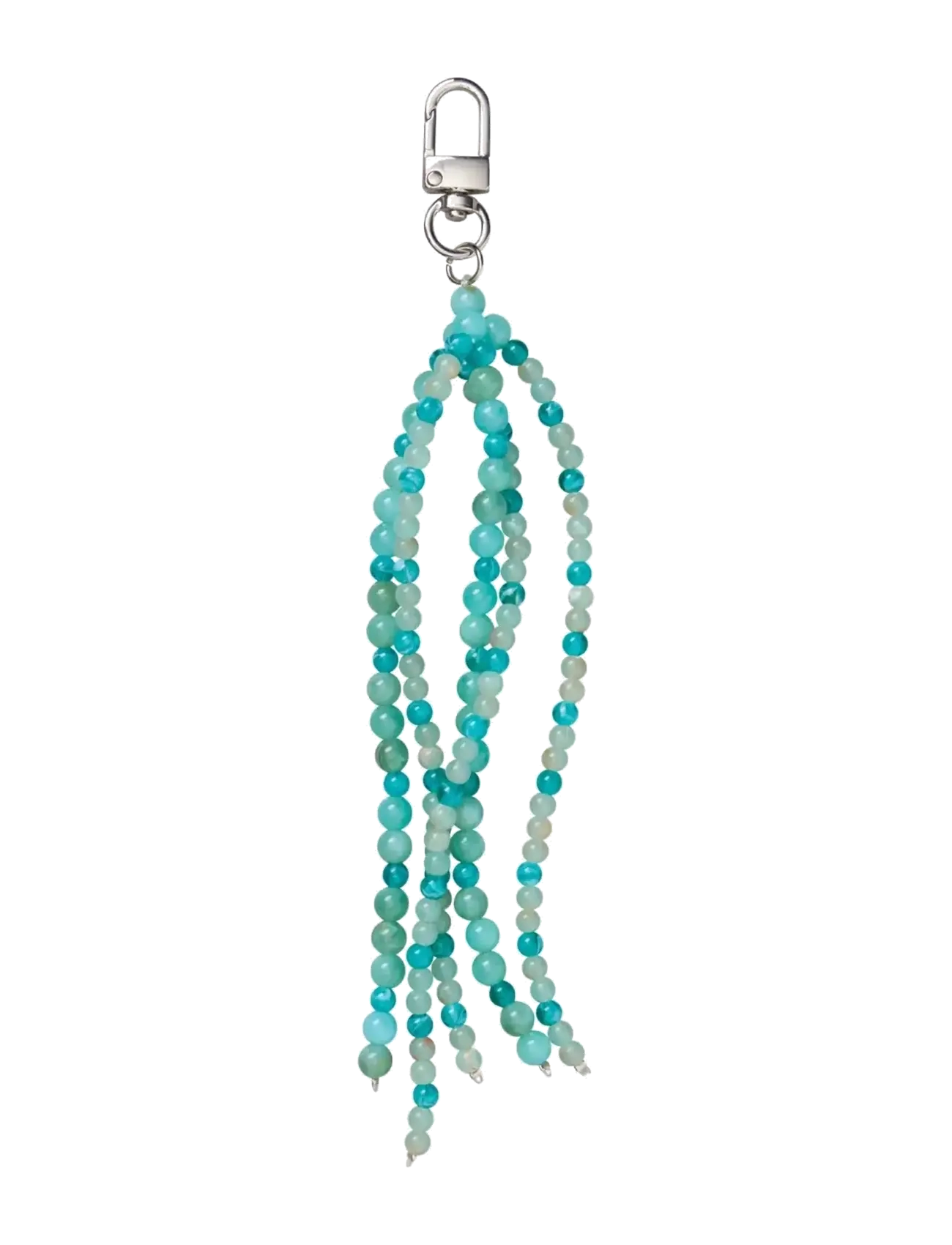 Becksöndergaard Beaded Tassel Charm, 18 cm, Blue, Tilbehør > Nøgleringe & Bag Charms, Dame