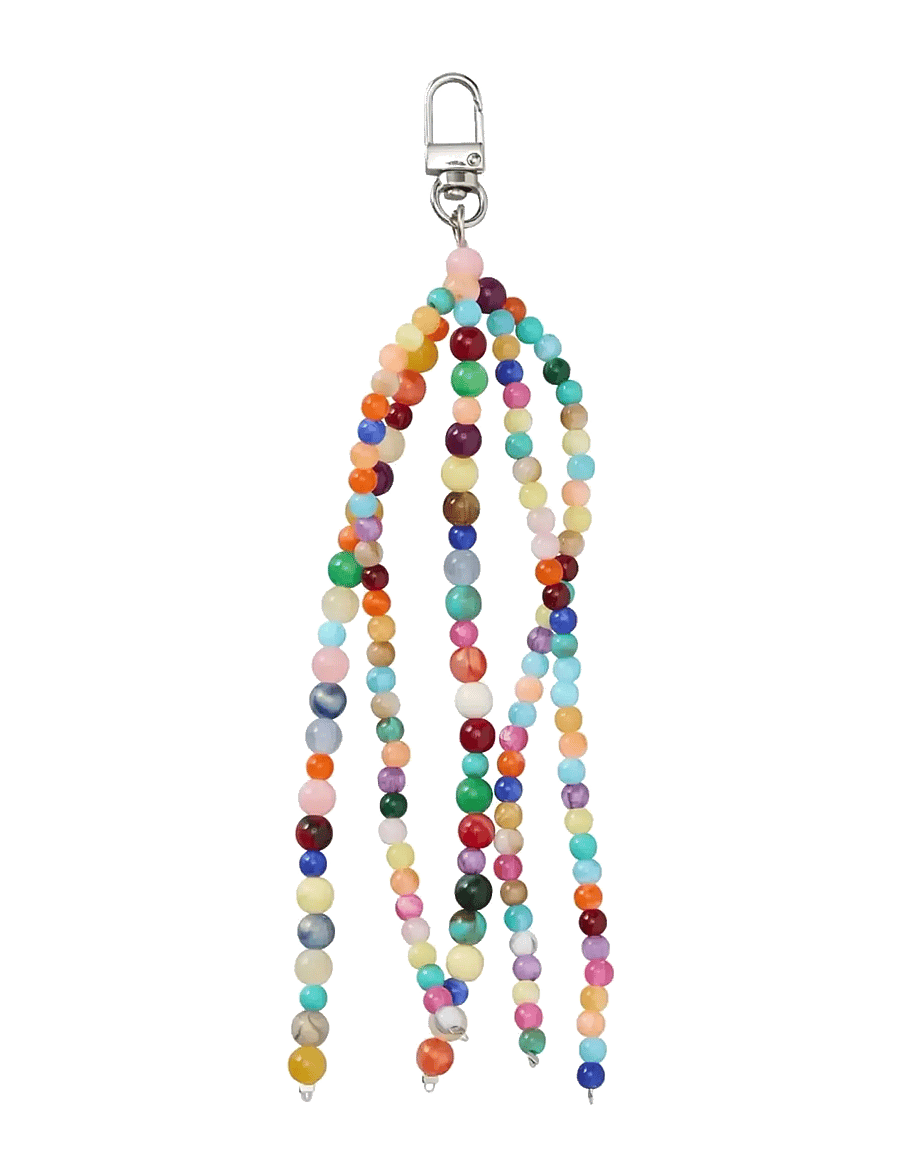 Becksöndergaard - Beaded Tassel Charm - modetrends - multi col. - 0