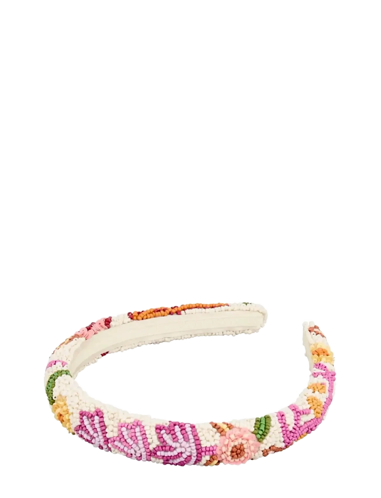 Becksöndergaard Corallo Slim Beaded Hairbrace - Hårbånd - CONE FLOWER PINK / multi