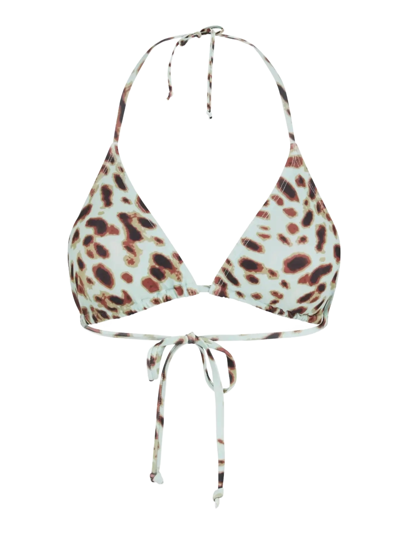 Becksöndergaard Leola Bel Bikini Top - Sundfatnaður - AQUA GRAY / brown