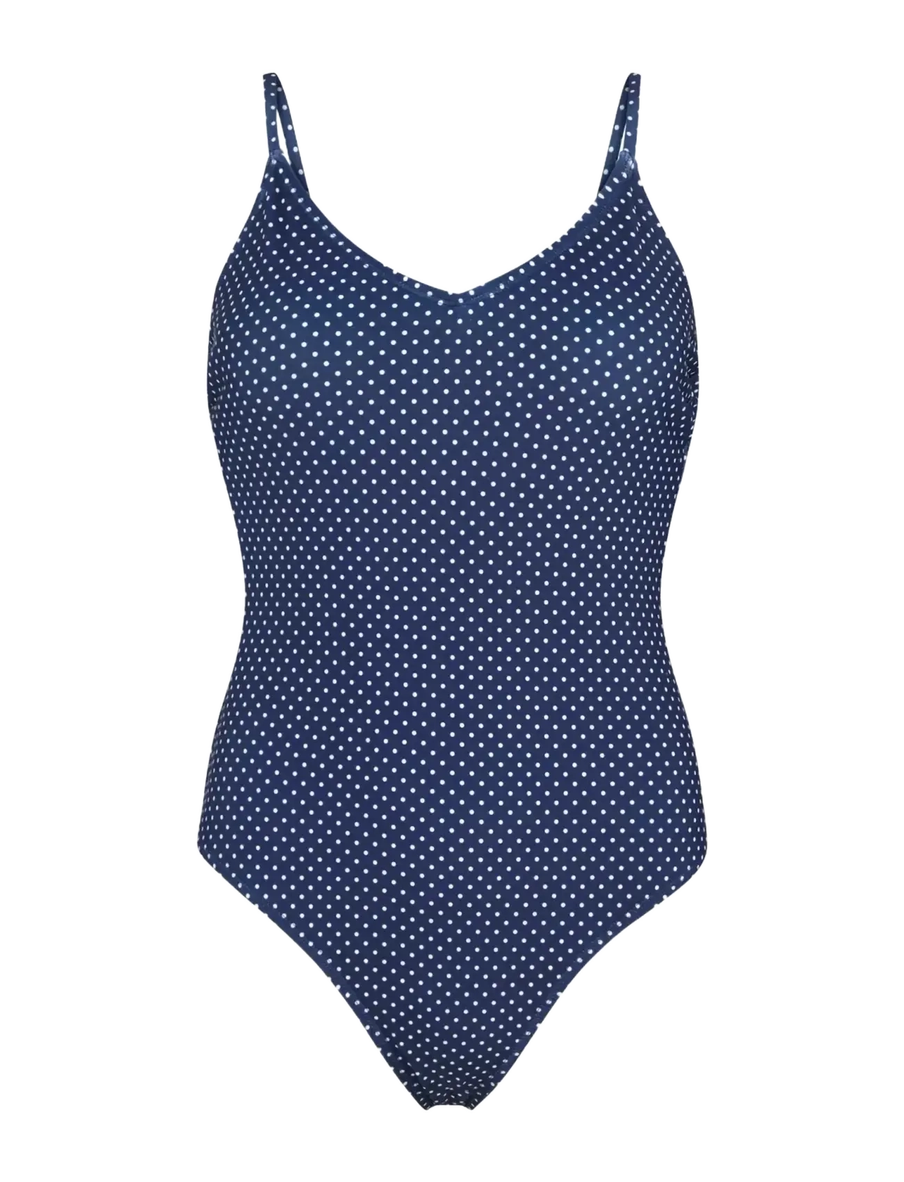 BECKSÖNDERGAARD Polka Dot Bea Badeanzug Navy - S - Damen