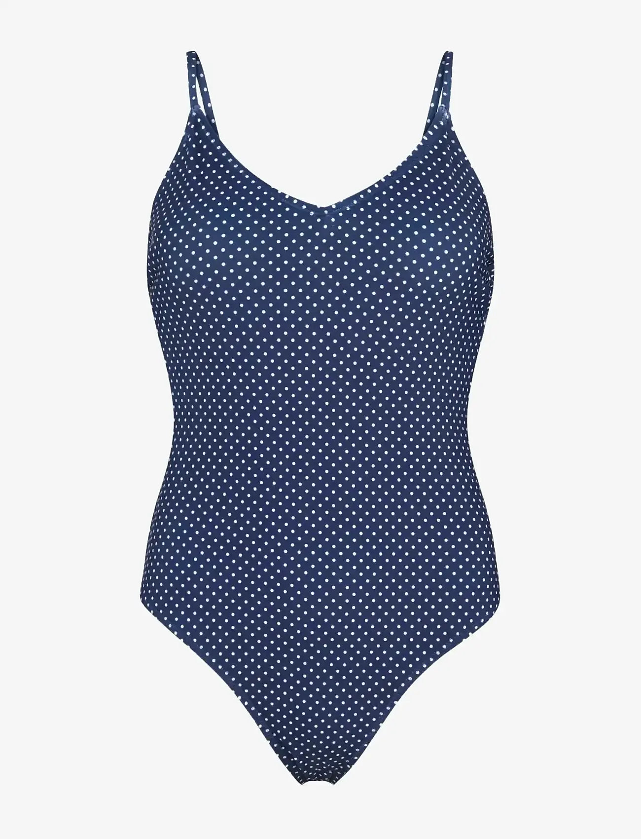 Becksöndergaard - Polka Dot Bea Swimsuit - badedragter - navy blue - 1