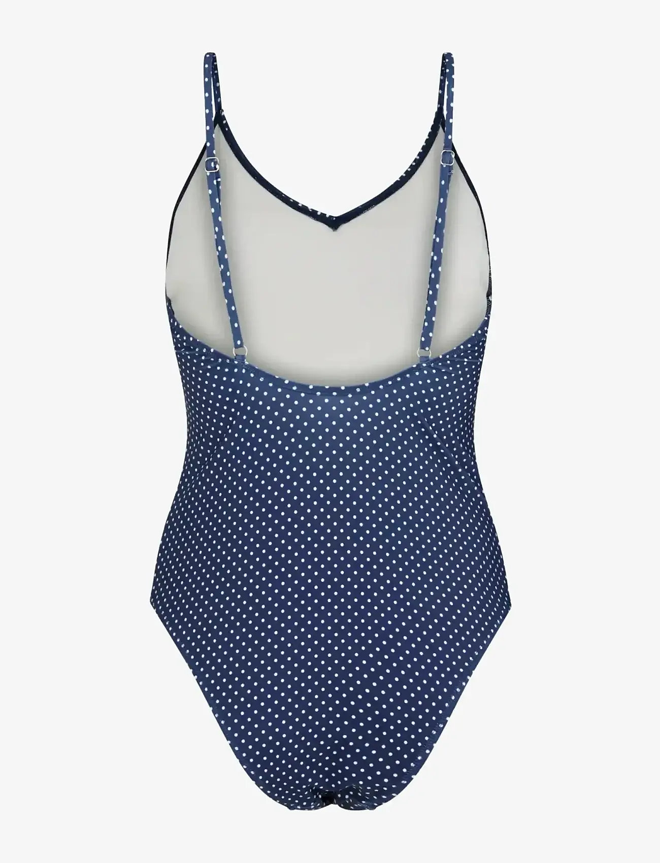 Becksöndergaard - Polka Dot Bea Swimsuit - badedragter - navy blue - 2