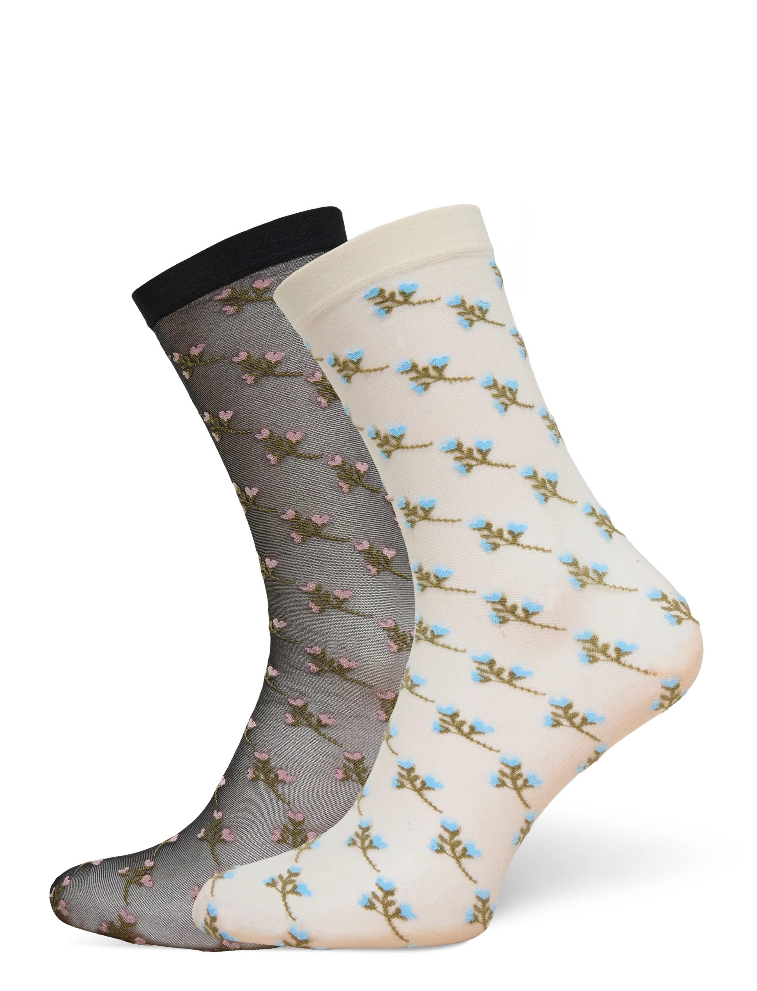 Becksöndergaard - Florinola Nylon Sock 2 Pack - black/white - 1