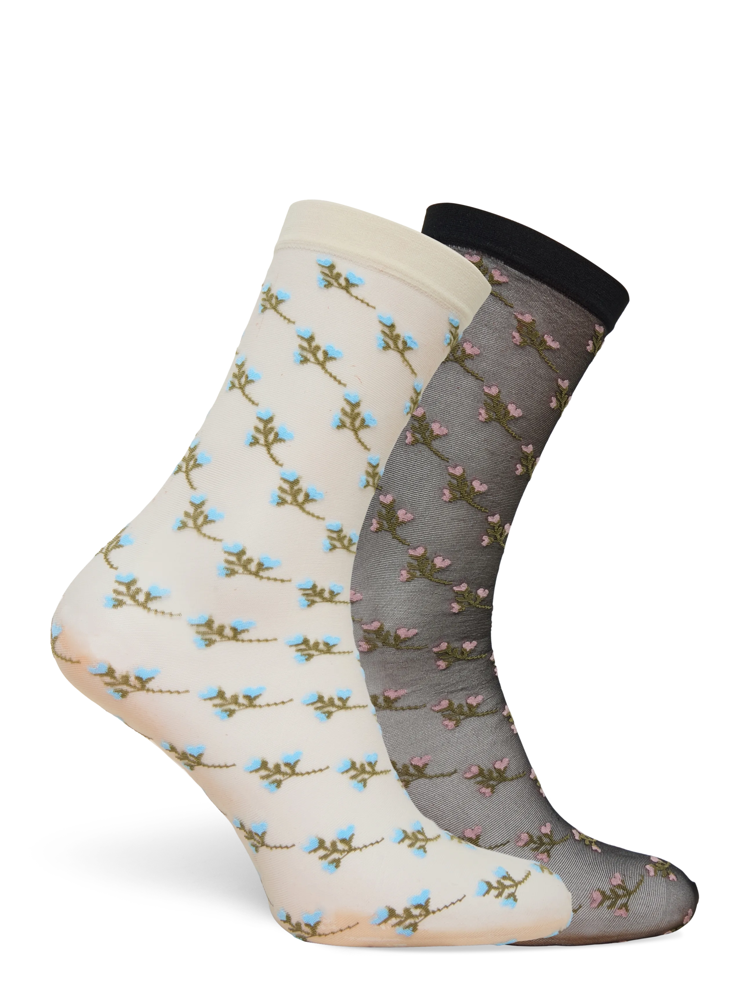 Becksöndergaard - Florinola Nylon Sock 2 Pack - black/white - 2