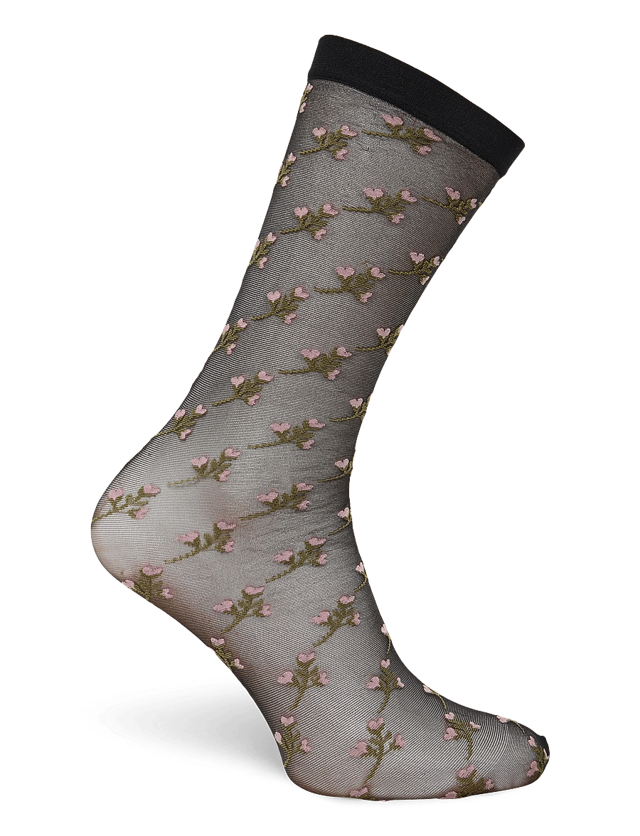 Becksöndergaard - Florinola Nylon Sock 2 Pack - black/white - 3