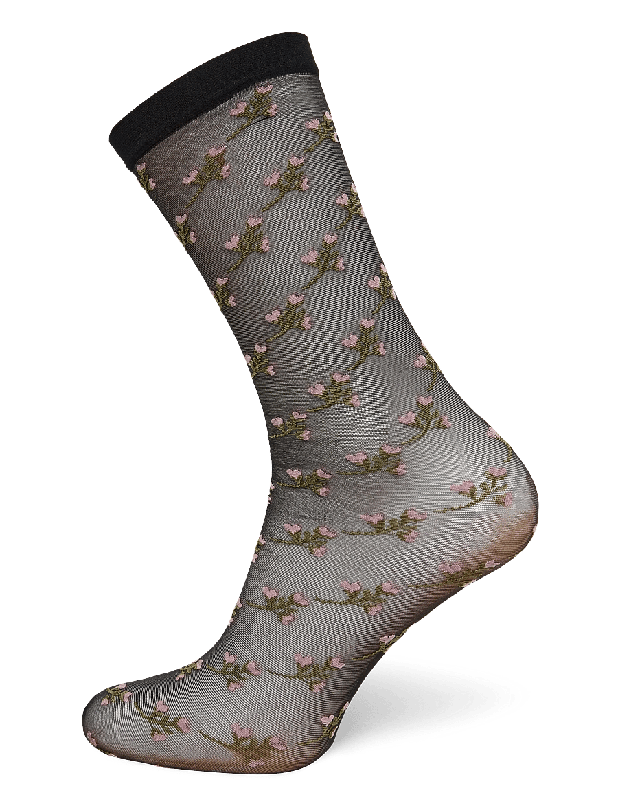 Becksöndergaard - Florinola Nylon Sock 2 Pack - black/white - 4