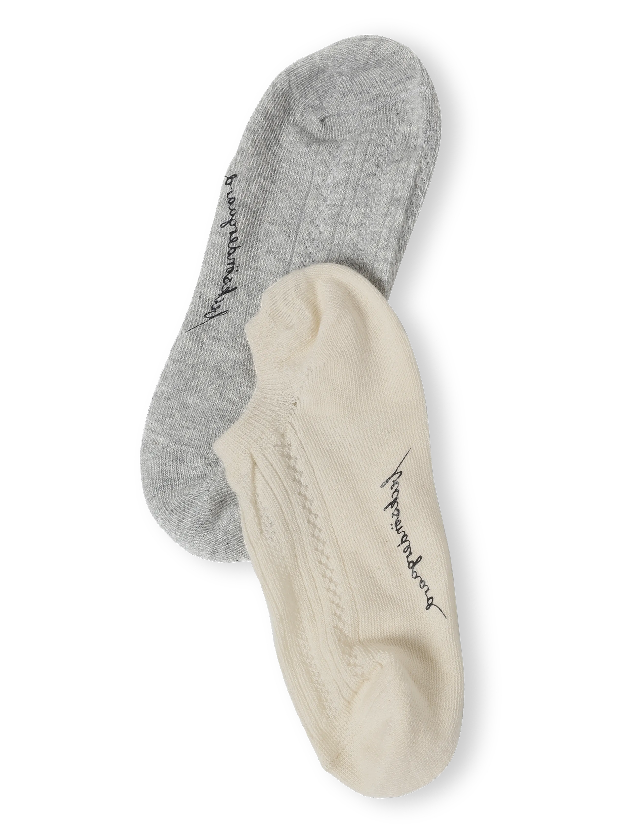 Becksöndergaard - Crochia Cotta Sneakie Sock 2 Pack - sneackersocken - grey/white - 4