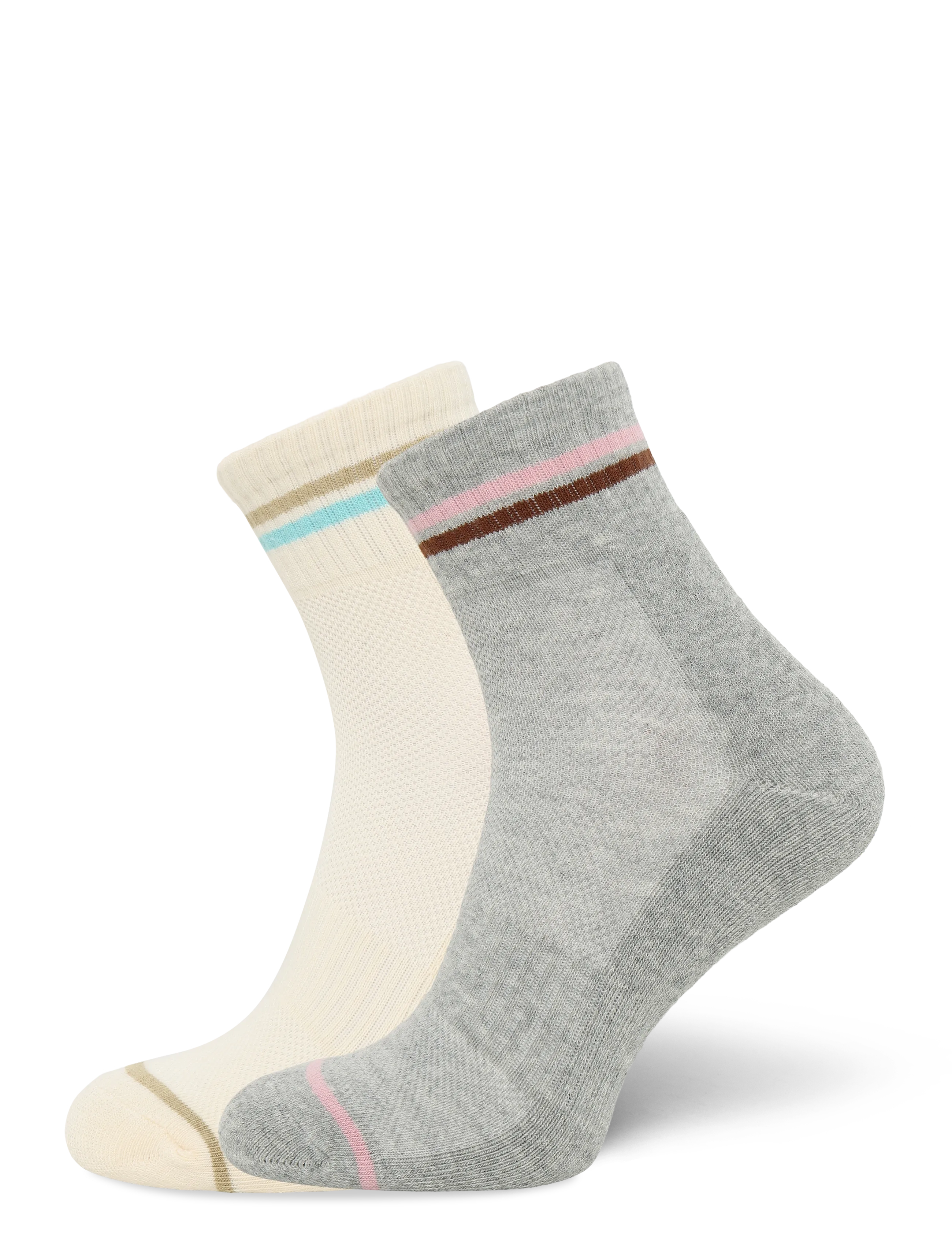 Becksöndergaard Short Cotta Sock 2 Pack, 37-39, Socks, Creme - Regular Frauen