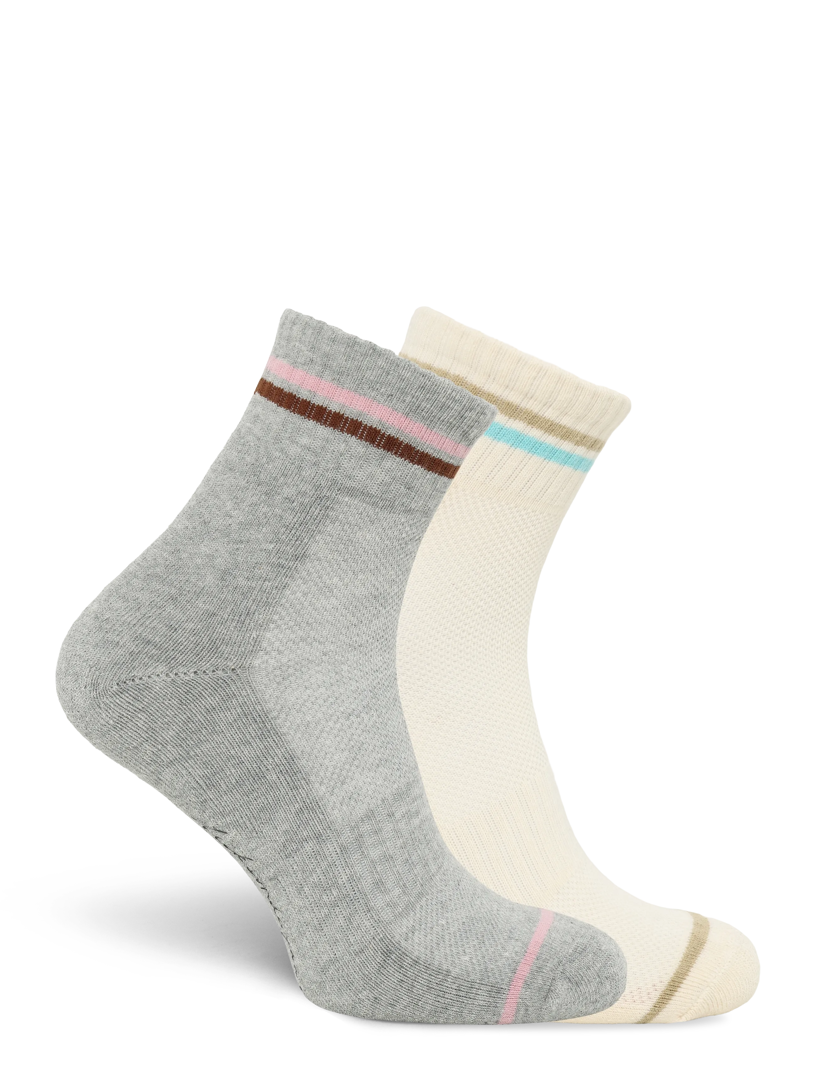 Becksöndergaard - Short Cotta Sock 2 Pack - vanliga strumpor - grey/white - 1