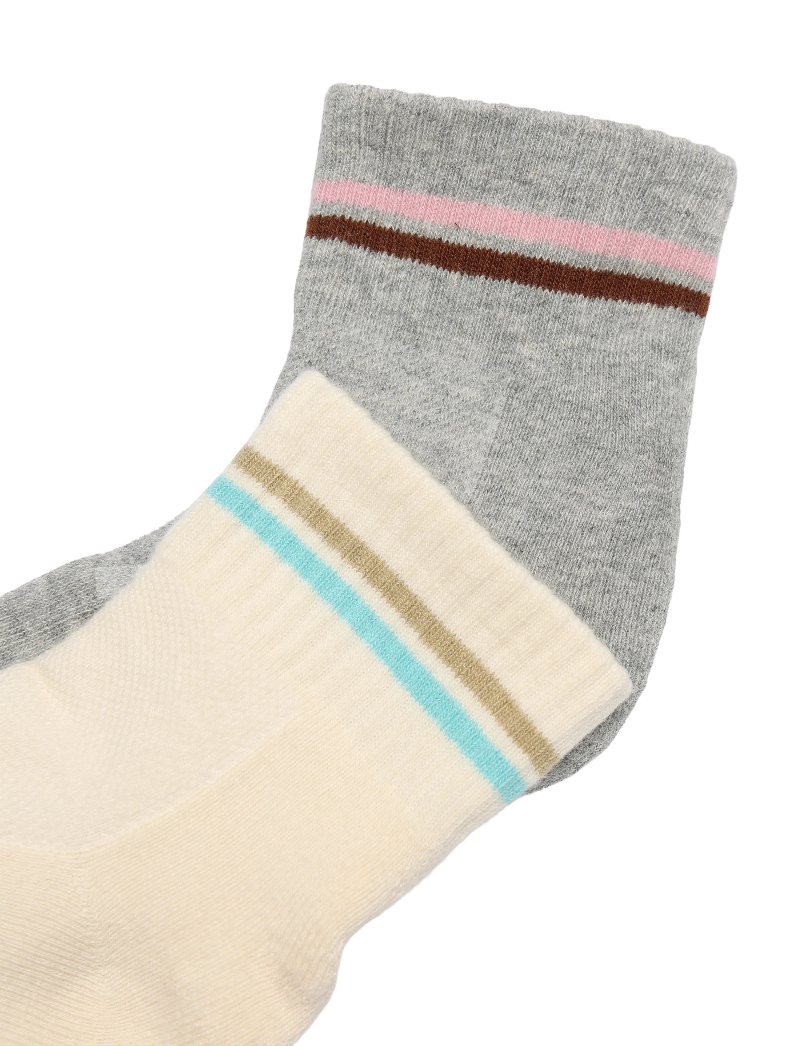 Becksöndergaard - Short Cotta Sock 2 Pack - vanliga strumpor - grey/white - 4