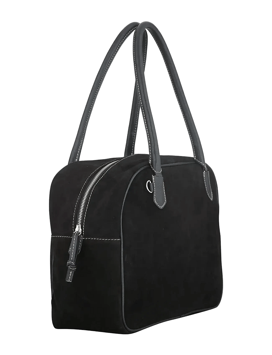 Becksöndergaard - Suede Bailie Bag - erilised sündmused - black - 1