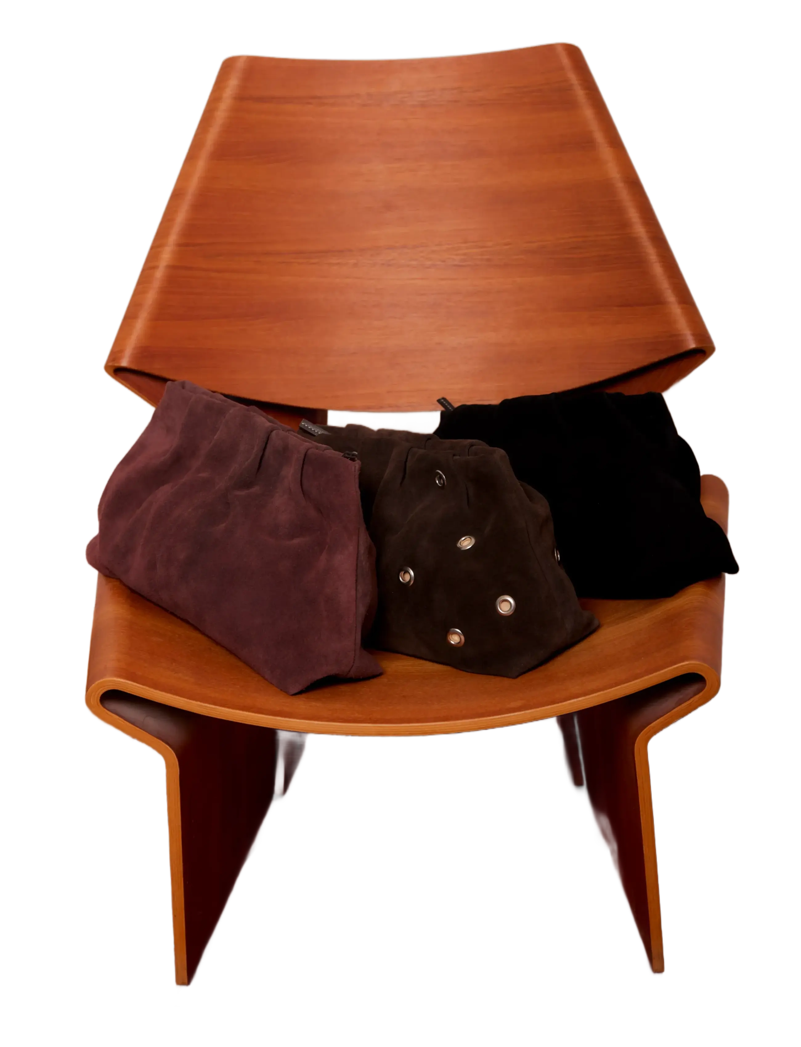 Becksöndergaard - Suede Clutch Bag - besondere anlässe - maroon brown - 2