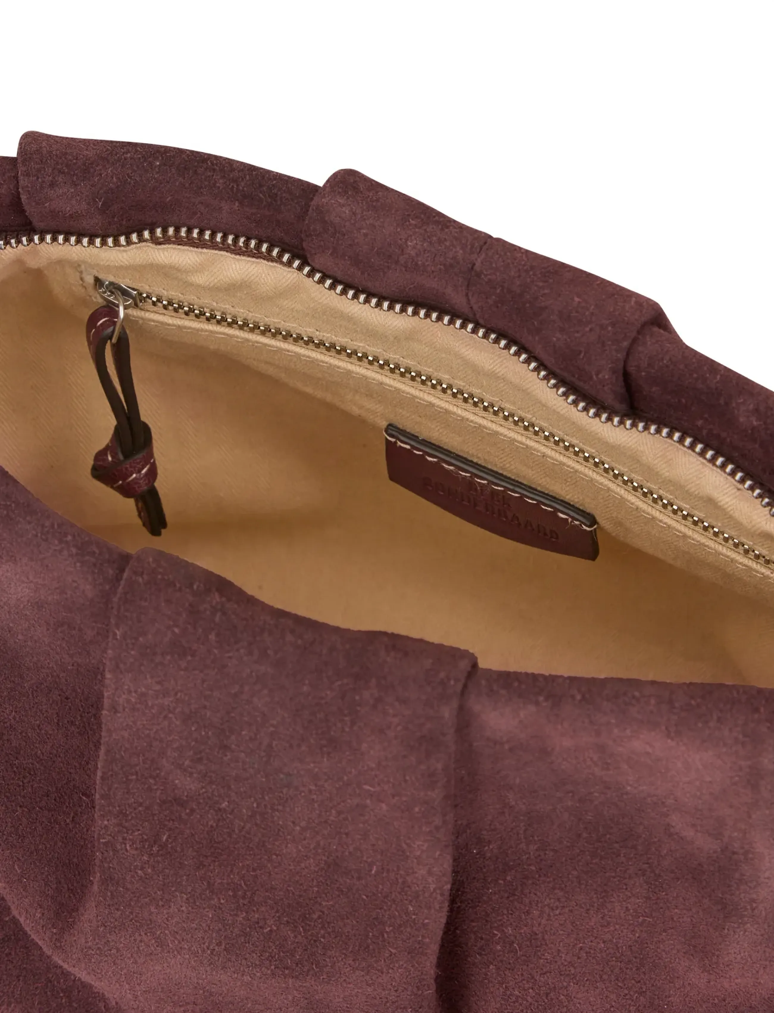 Becksöndergaard - Suede Clutch Bag - besondere anlässe - maroon brown - 3