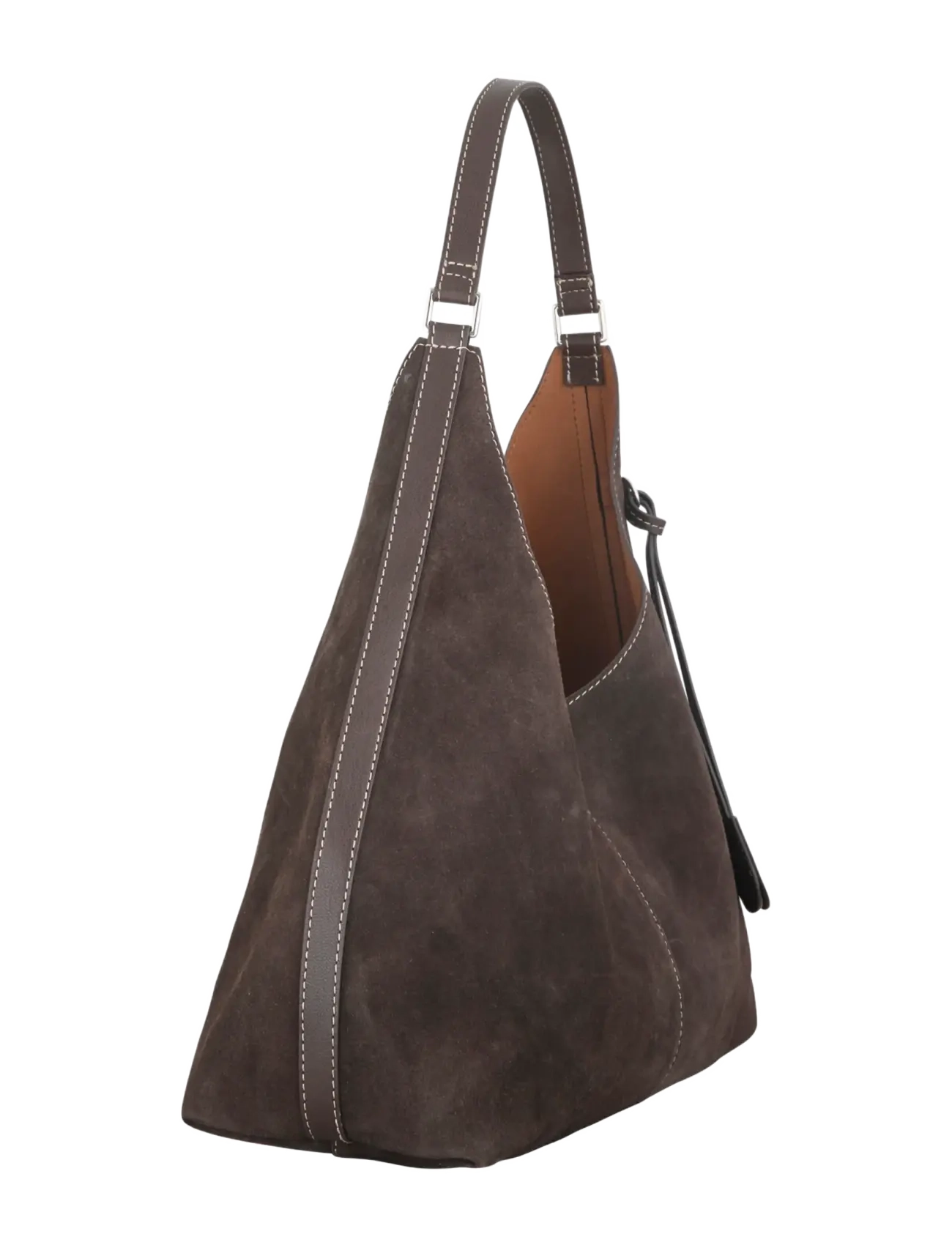 Becksöndergaard - Suede Shae Bag - shoulder bags - chocolate torte - 1