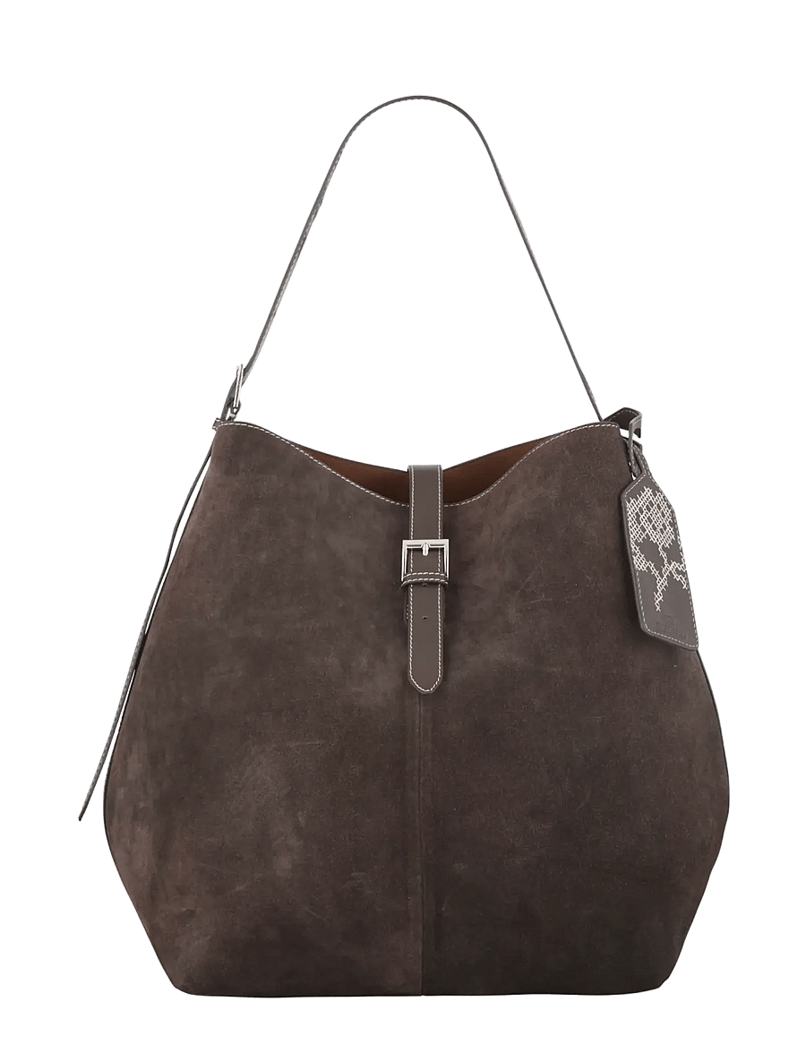 Becksöndergaard - Suede Leah Bag - handbags - chocolate torte - 1