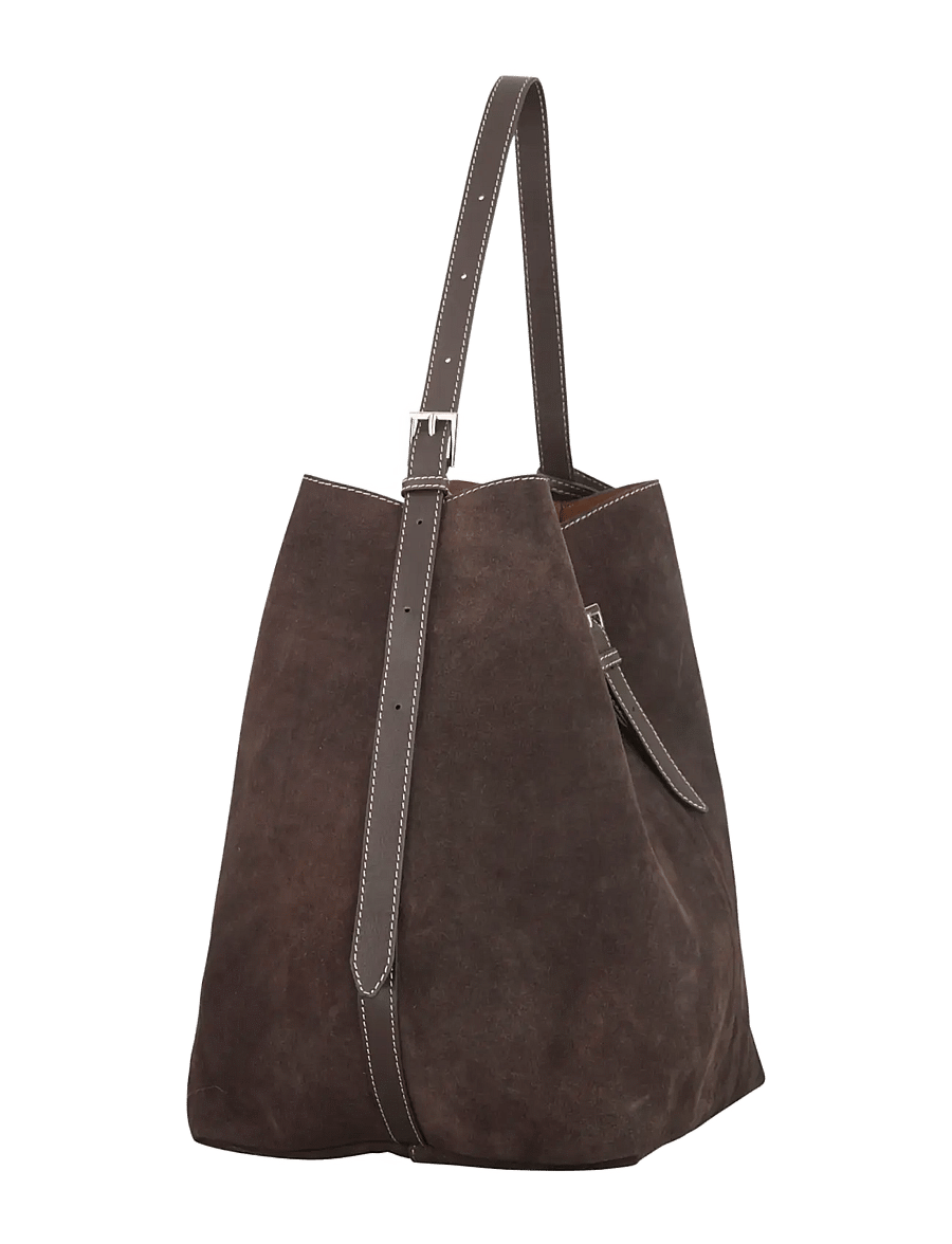 Becksöndergaard - Suede Leah Bag - handbags - chocolate torte - 2