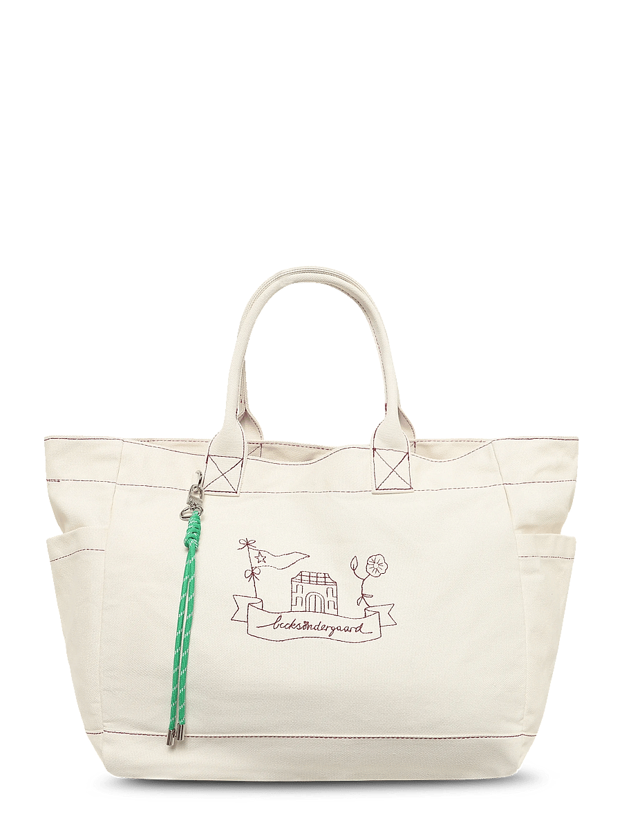 Becksöndergaard - Embro Canvas Cecilia Bag - shoppere - birch white - 0