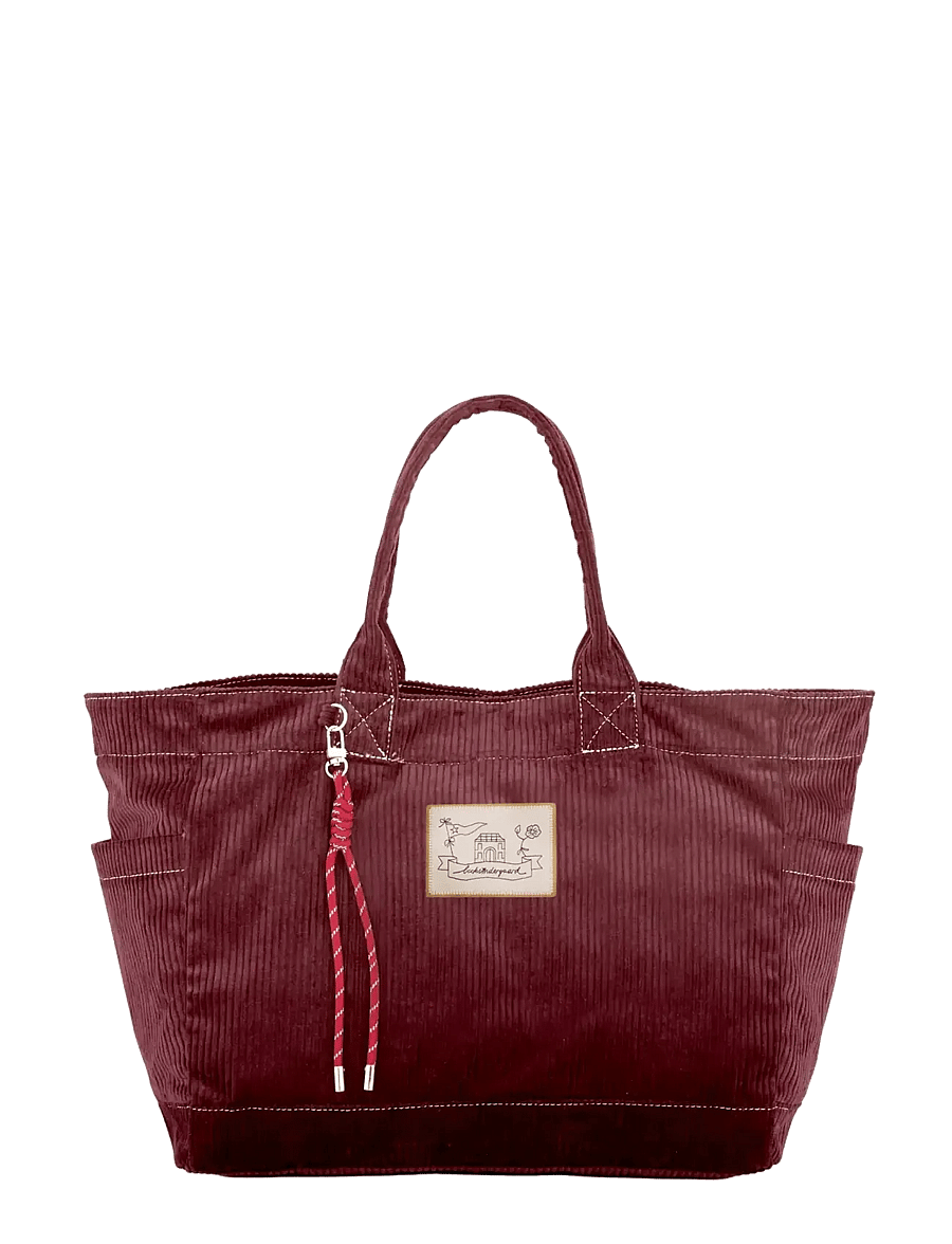 Becksöndergaard - Corduroy Cecilia Bag - fashion trends - maroon brown - 0