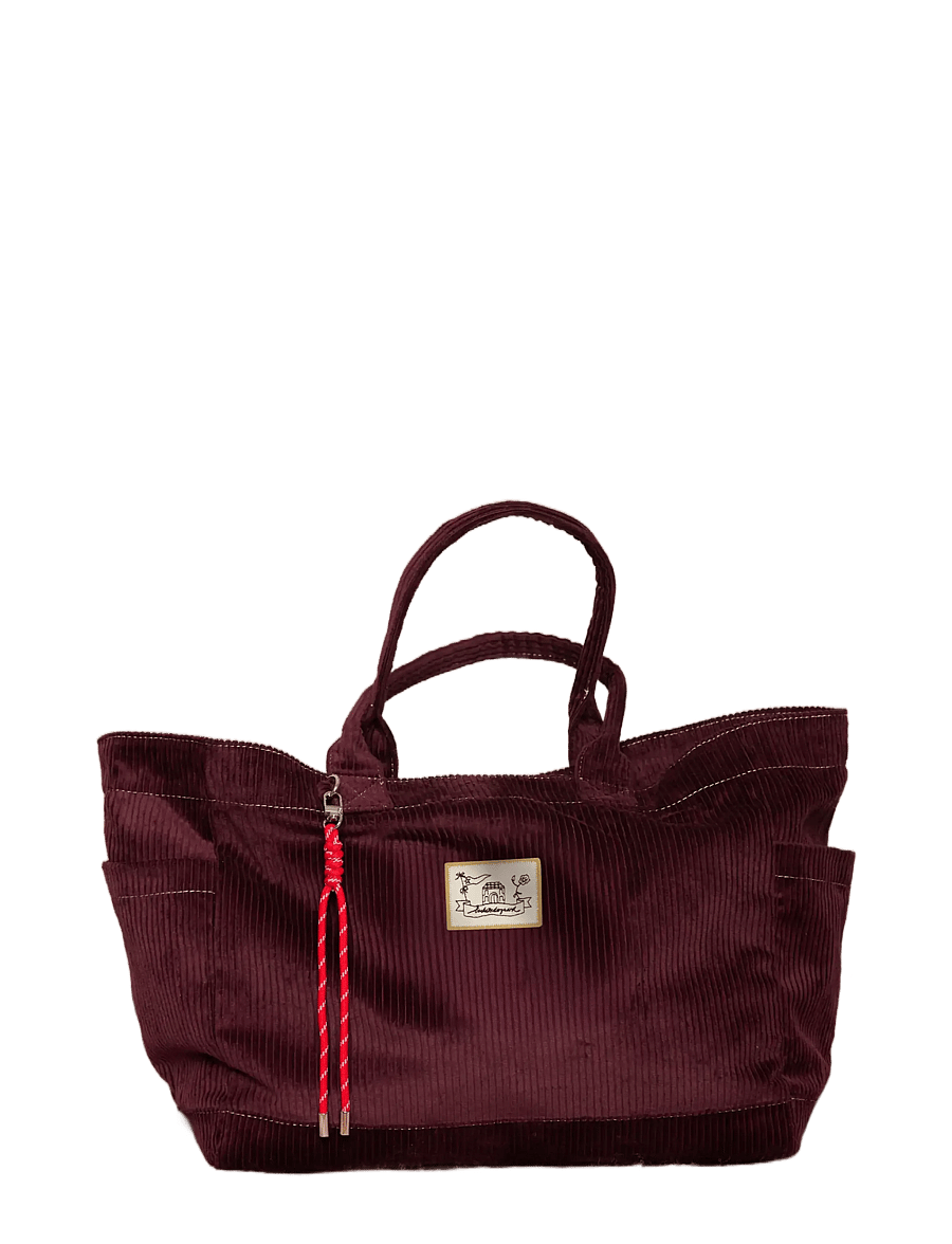 Becksöndergaard - Corduroy Cecilia Bag - fashion trends - maroon brown - 2