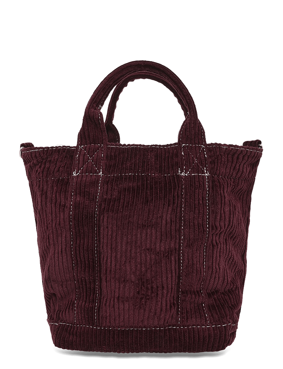 Becksöndergaard - Corduroy Gene Bag - mode trends - maroon brown - 1
