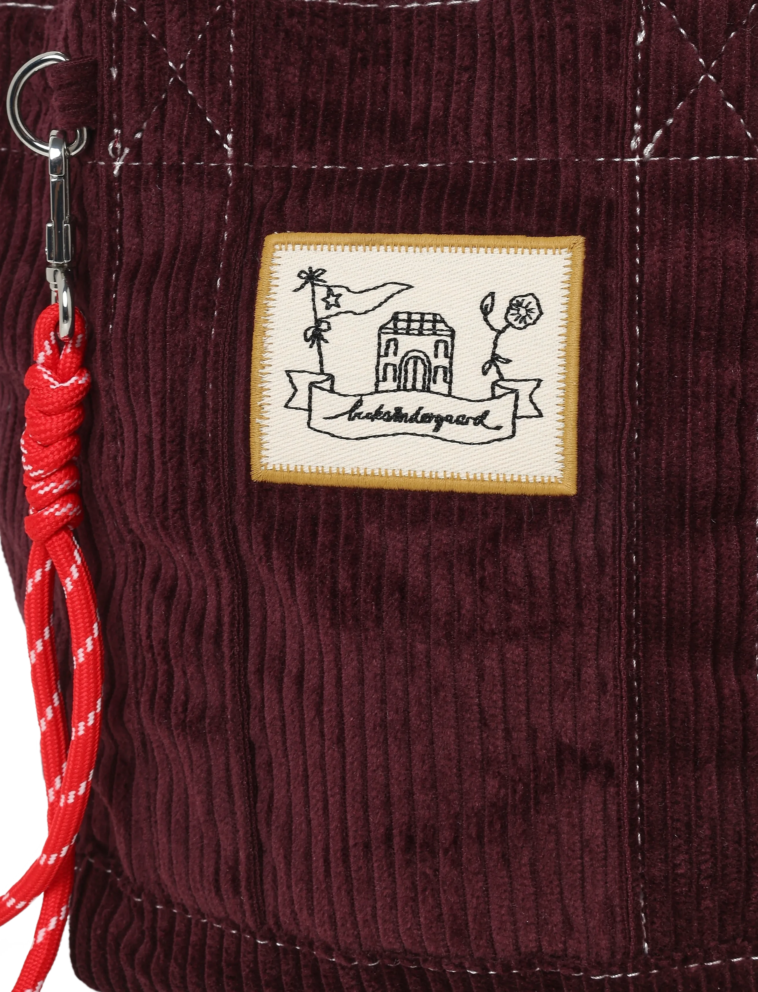 Becksöndergaard - Corduroy Gene Bag - accessoarer - maroon brown - 2