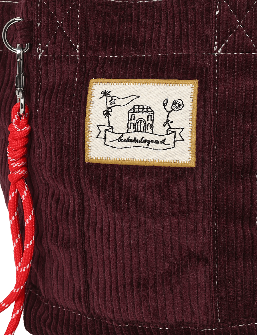 Becksöndergaard - Corduroy Gene Bag - mode trends - maroon brown - 2