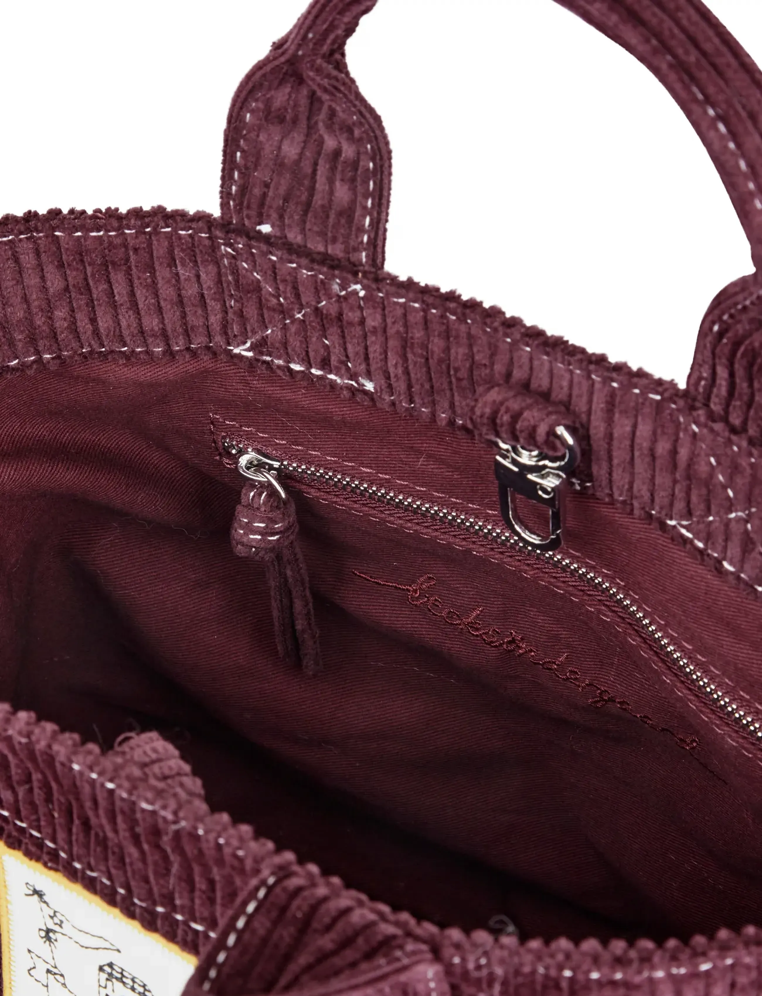 Becksöndergaard - Corduroy Gene Bag - fashion trends - maroon brown - 1