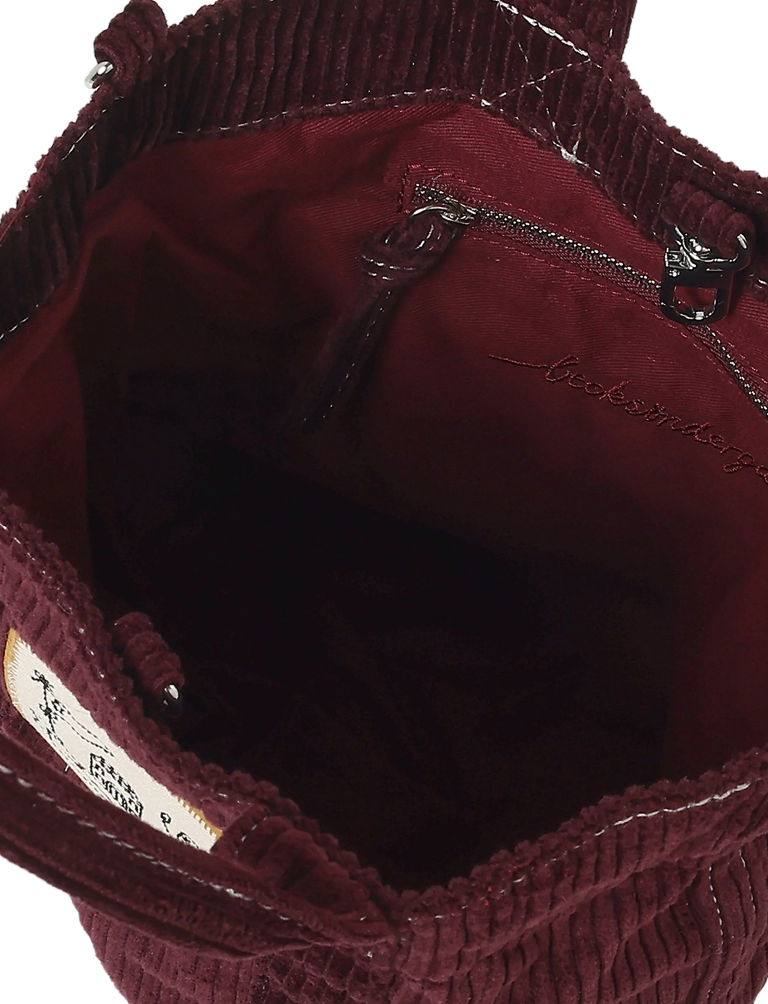 Becksöndergaard - Corduroy Gene Bag - accessoarer - maroon brown - 3