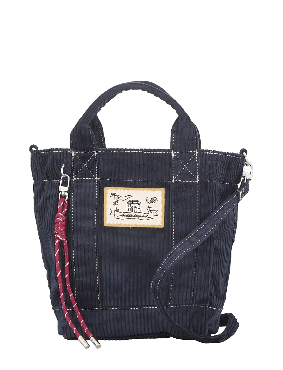 Becksöndergaard - Corduroy Gene Bag - fashion trends - navy blue - 0
