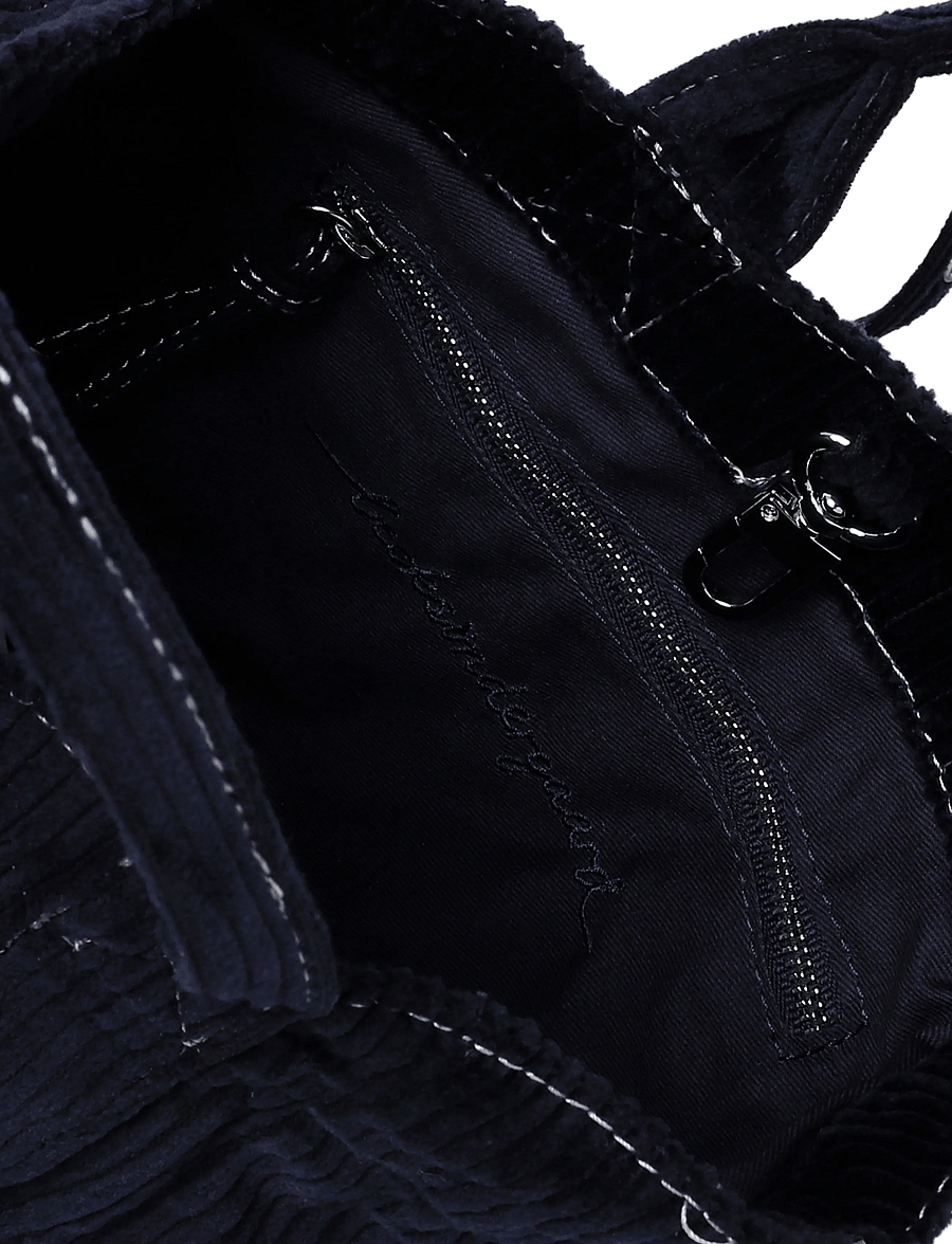 Becksöndergaard - Corduroy Gene Bag - fashion trends - navy blue - 3
