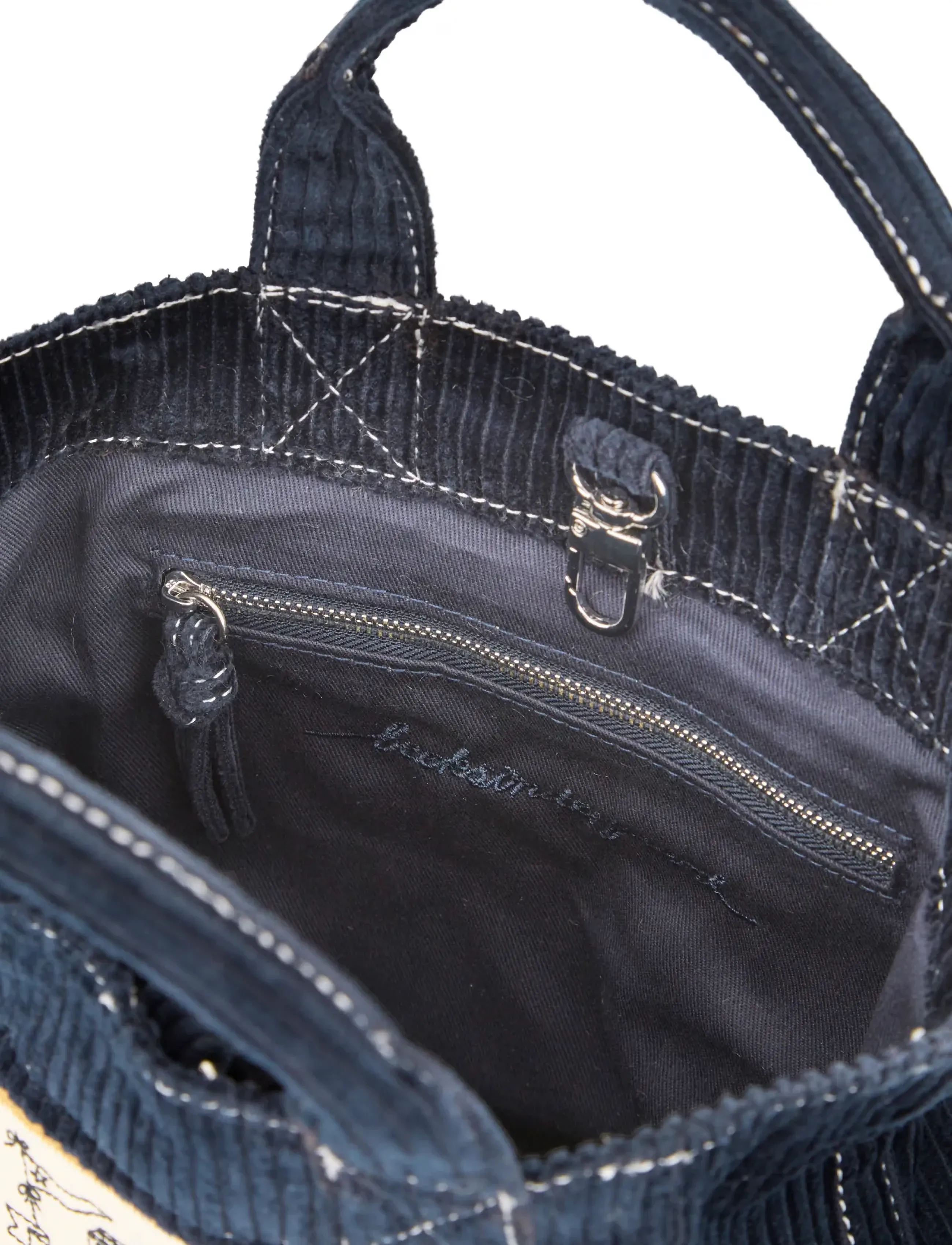 Becksöndergaard - Corduroy Gene Bag - fashion trends - navy blue - 1