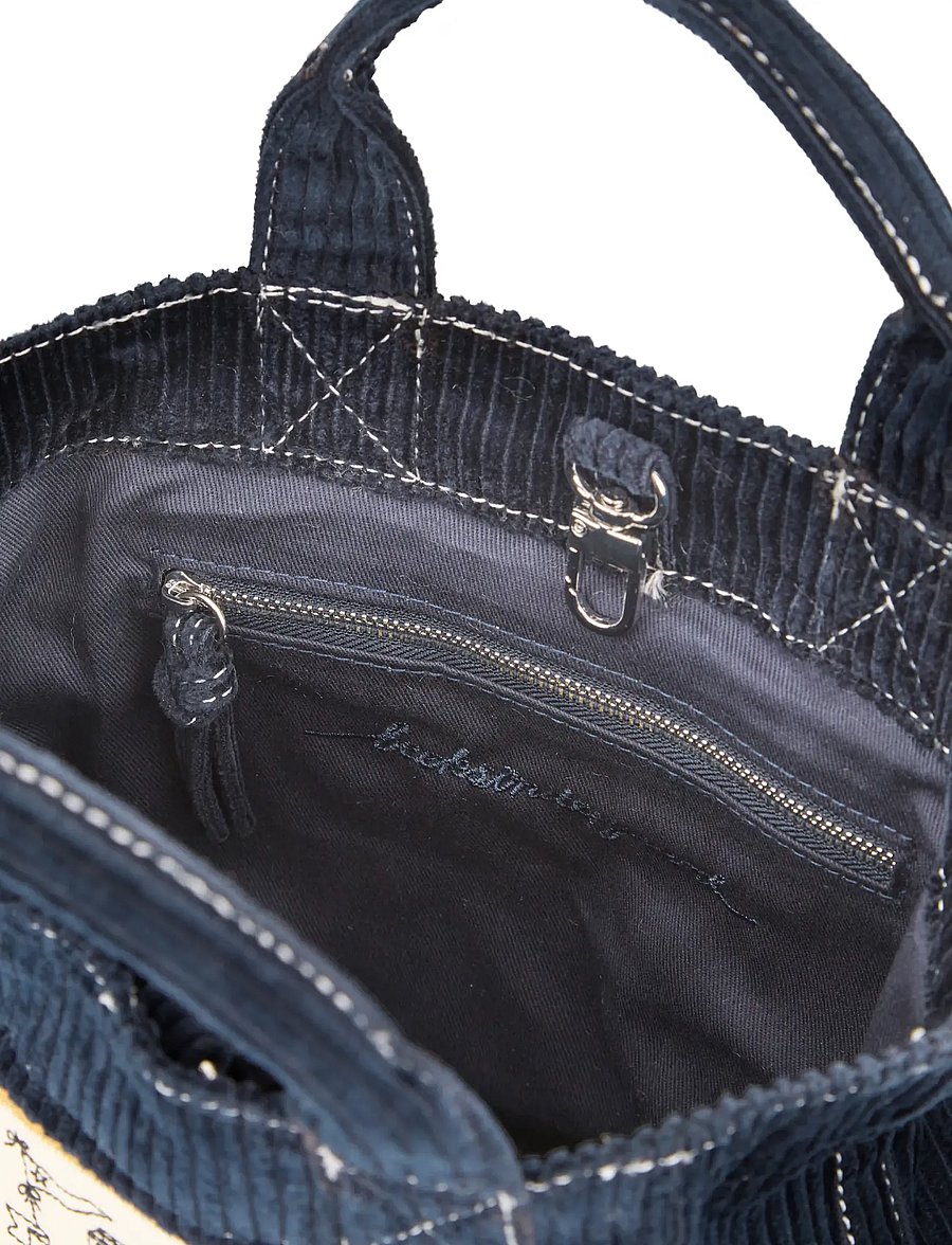 Becksöndergaard - Corduroy Gene Bag - fashion trends - navy blue - 1