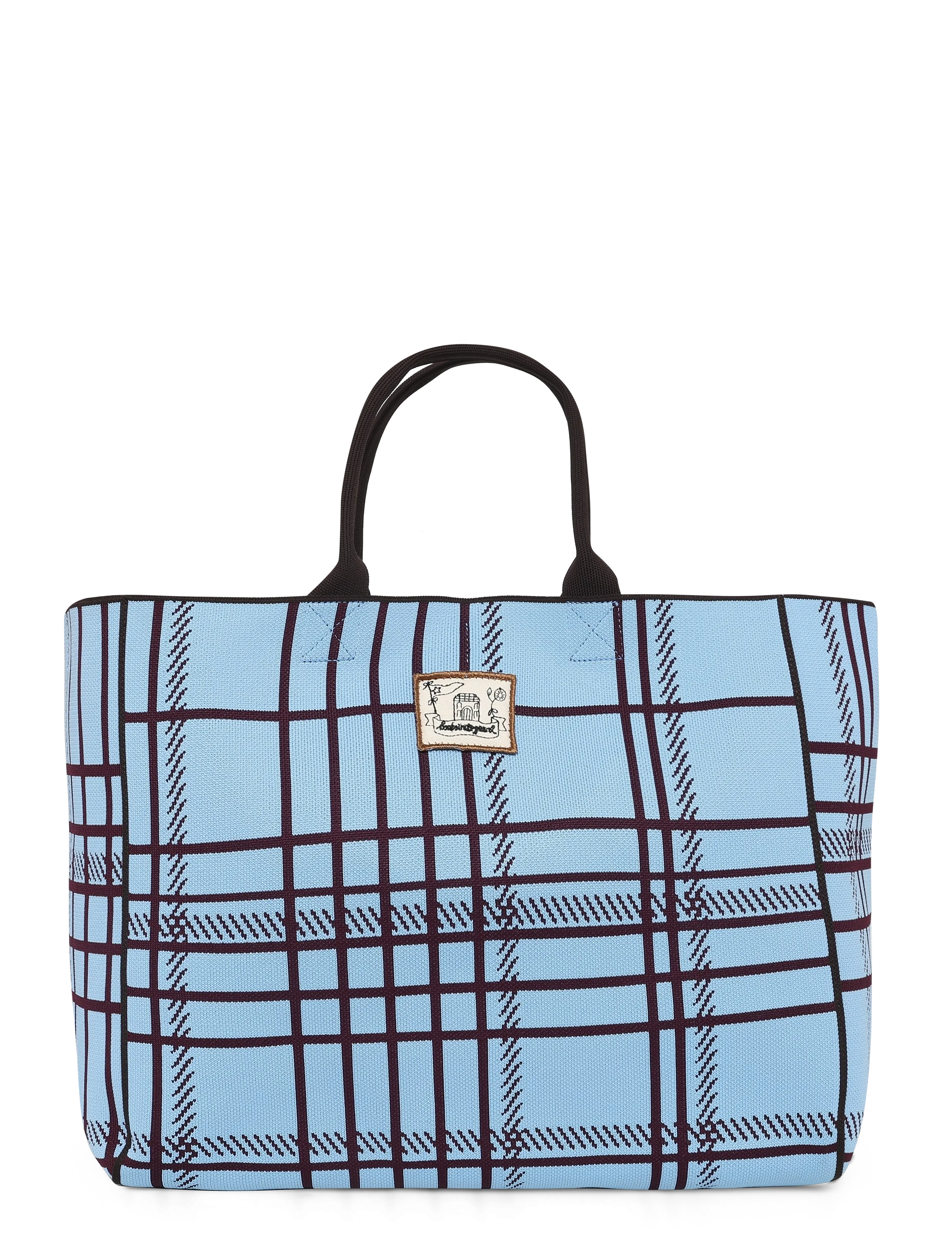 Becksöndergaard Grid Josie Bag, Kvinder, Tern Shopper, Blå, Str: 42X 35CM