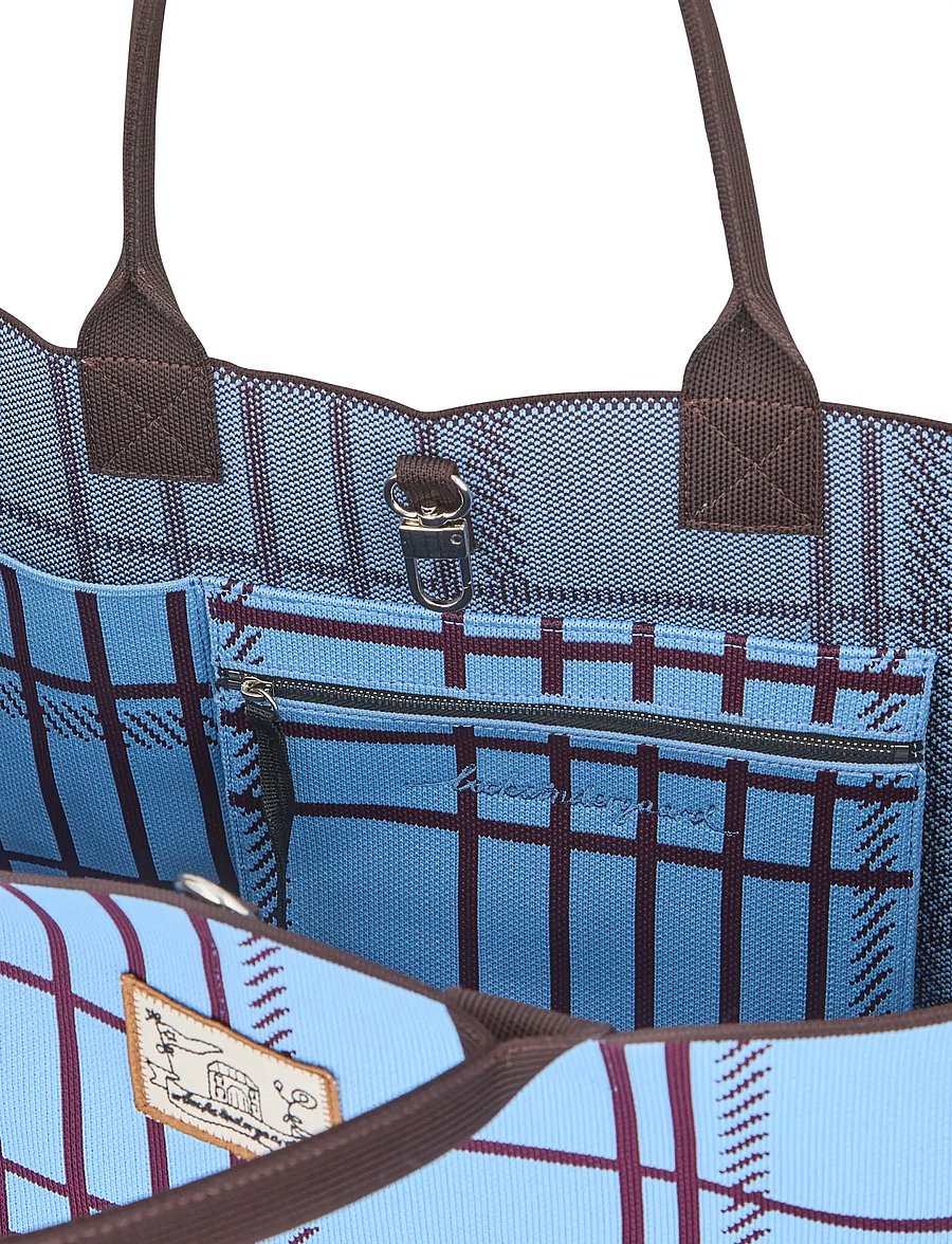 Becksöndergaard - Grid Josie Bag - shoppere - skyway blue - 1