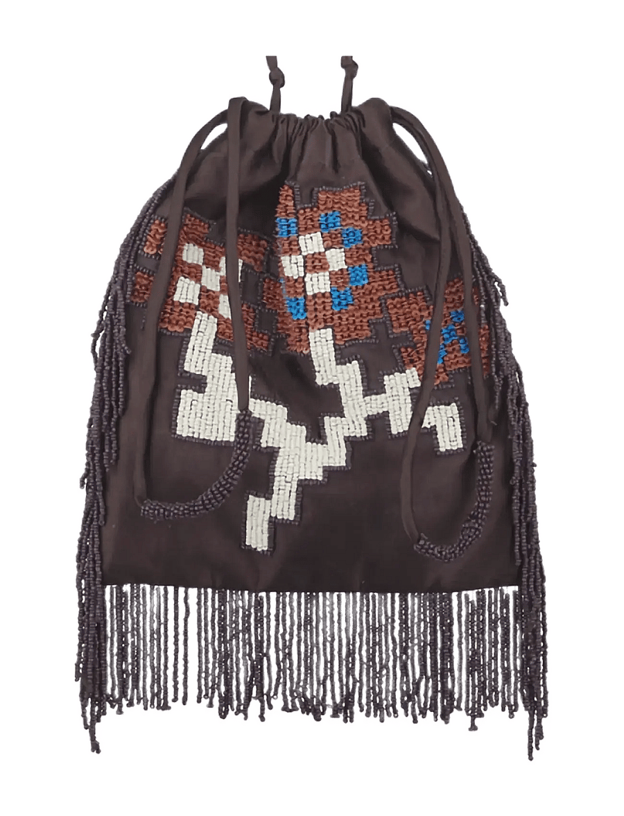 Becksöndergaard - Flotile Beaded Ayla Bag - moetrendid - hot fudge brown - 0