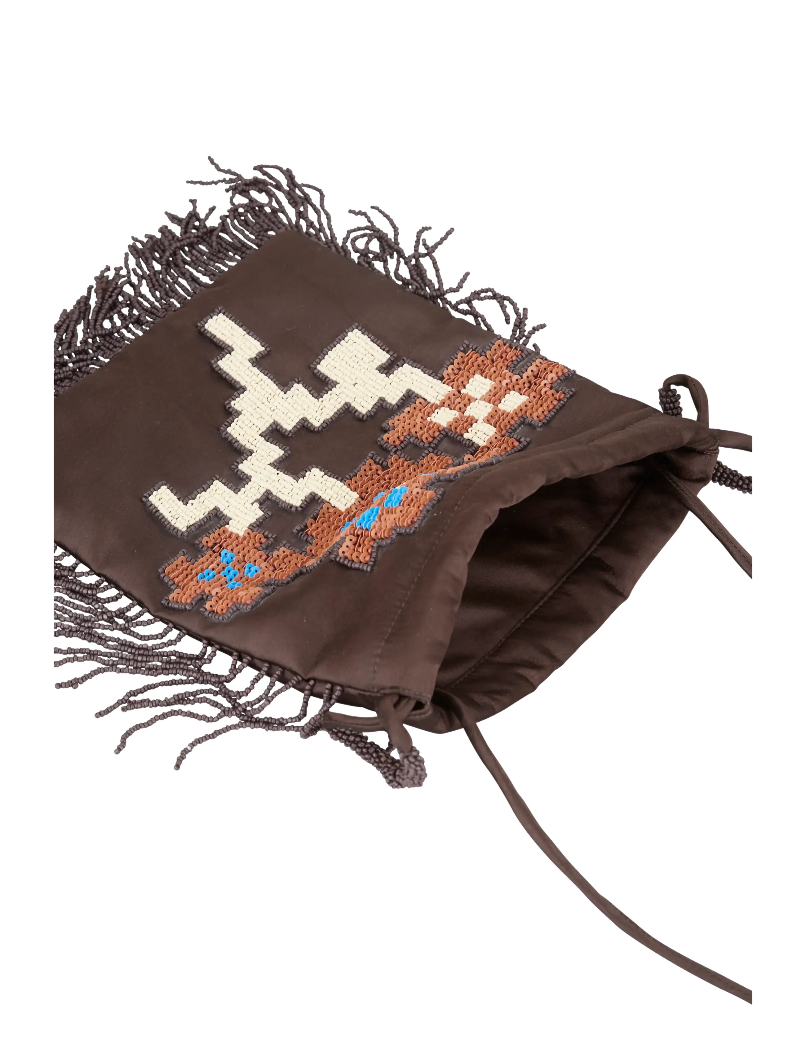 Becksöndergaard - Flotile Beaded Ayla Bag - moetrendid - hot fudge brown - 1