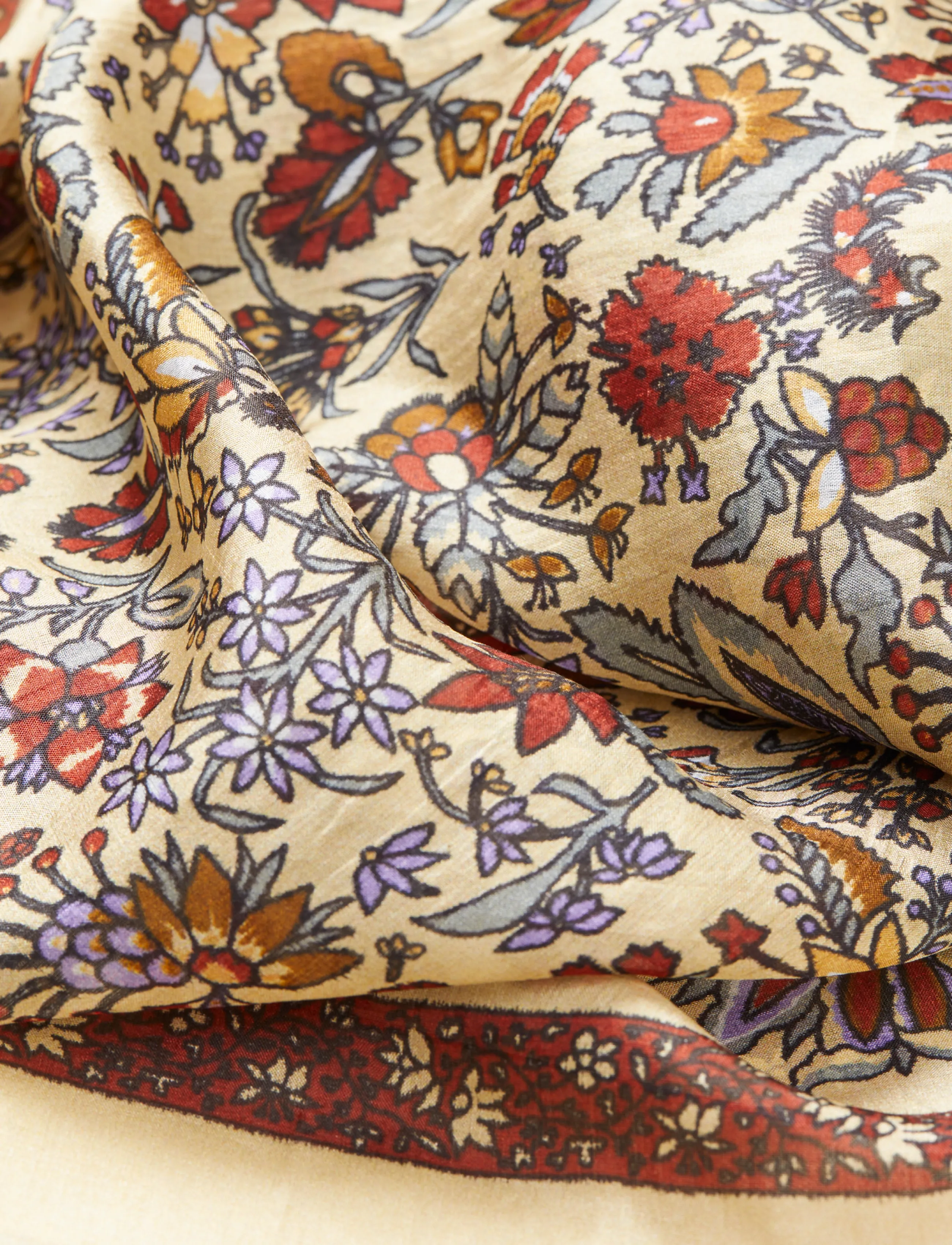 Becksöndergaard - Tapisflora Taby Sia scarf - sjalar - rutabaga white - 3