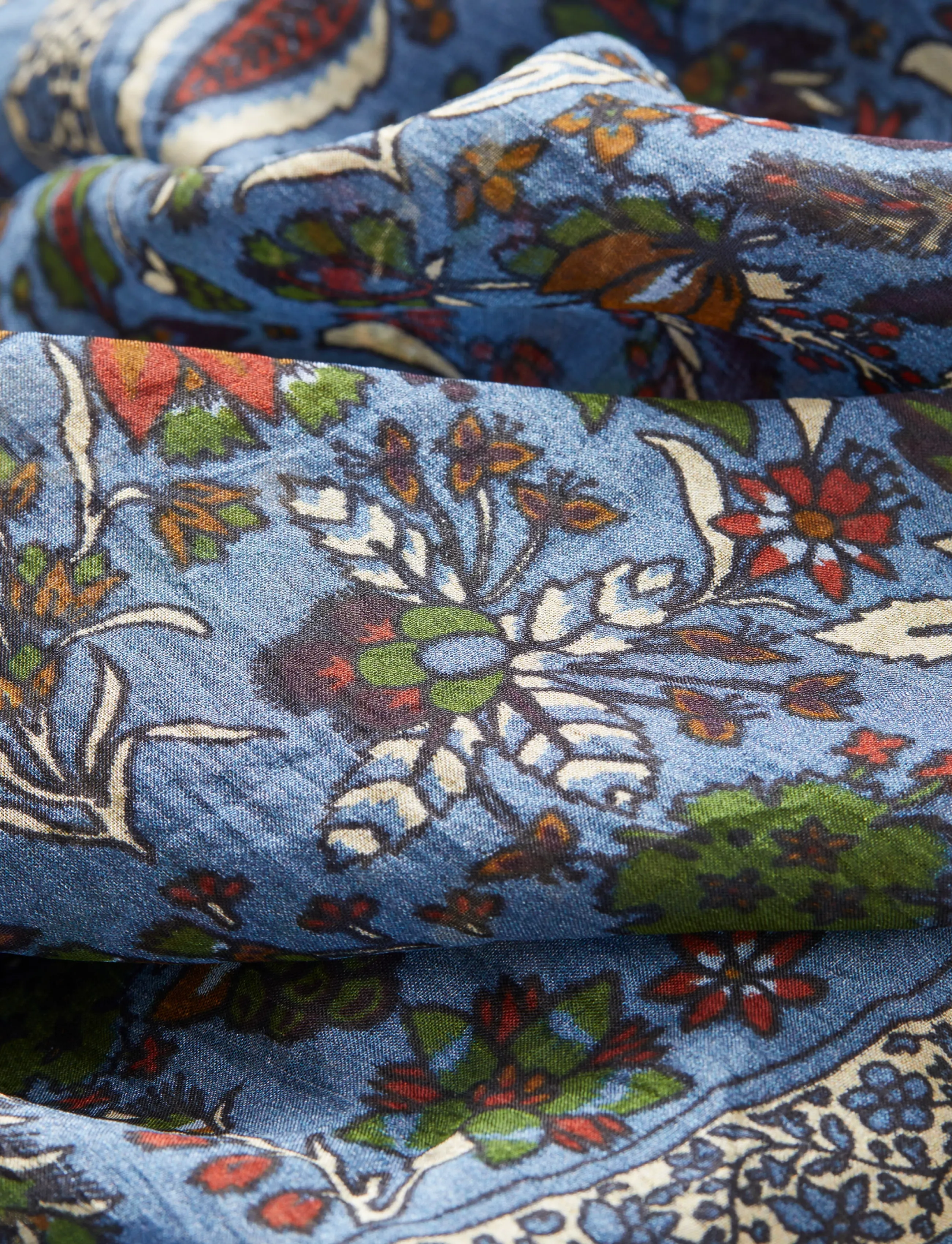 Becksöndergaard - Tapisflora Taby Sia scarf - windward blue - 2