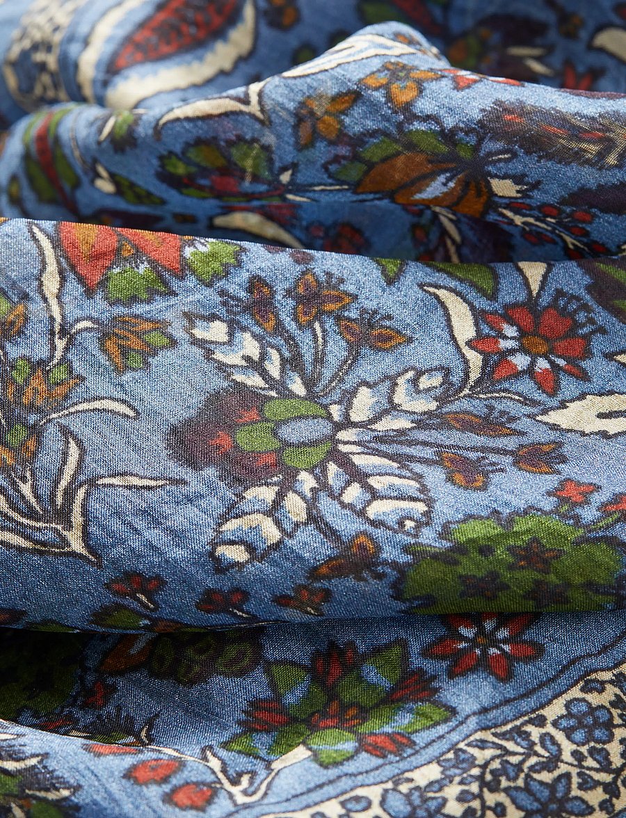 Becksöndergaard - Tapisflora Taby Sia scarf - windward blue - 2