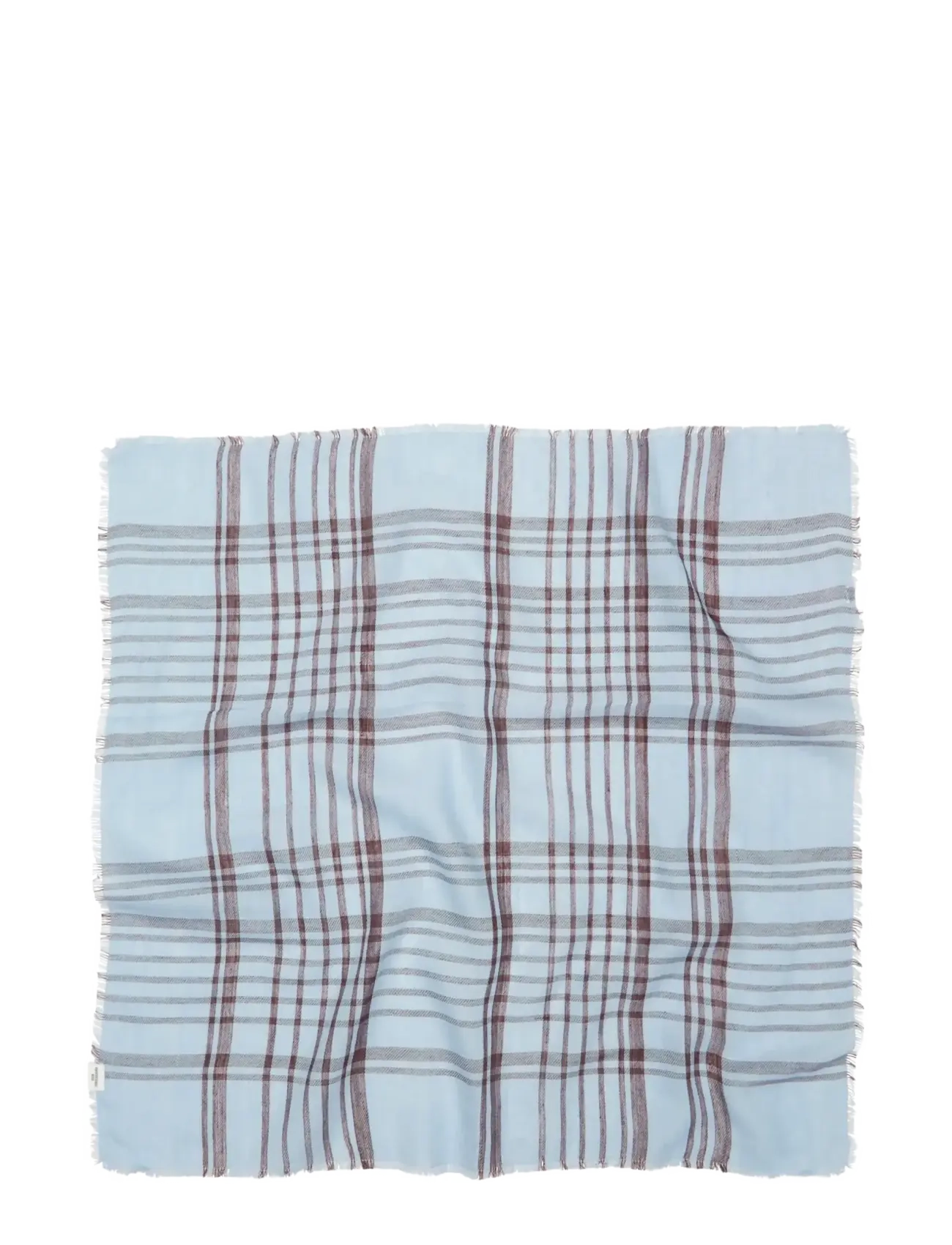 Becksöndergaard - Grid Cowea Scarf - lightweight scarves - skyway blue - 1