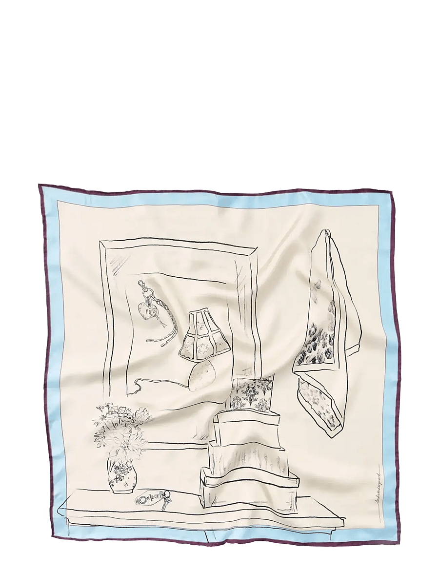 Becksöndergaard - Skestoria Sia Scarf - skyway blue - 0