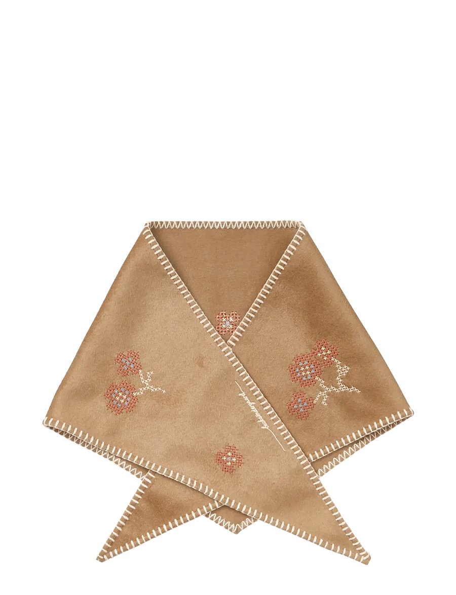 Becksöndergaard - Flotile Triangle Scarf - winter scarves - wood thrush brown - 1
