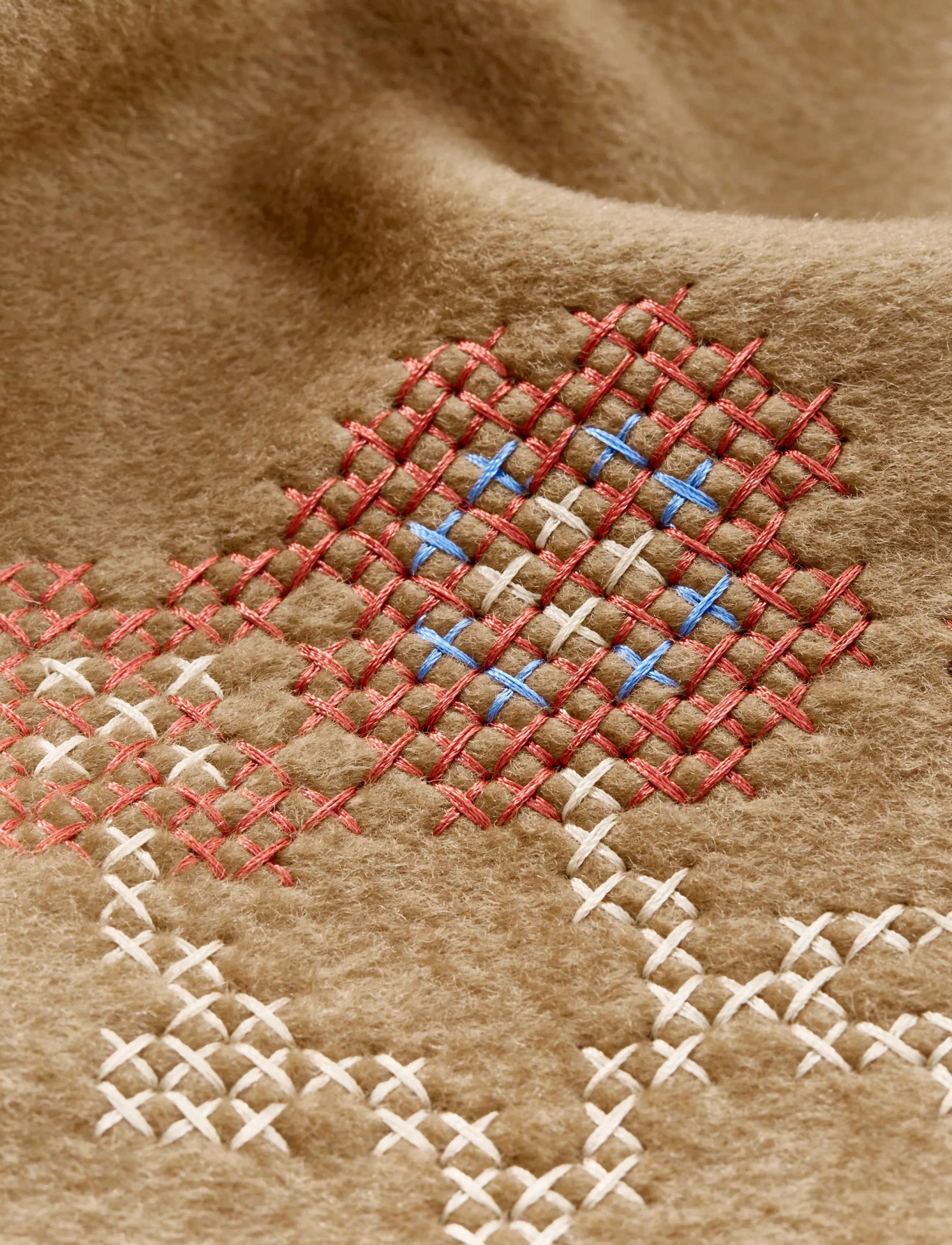 Becksöndergaard - Flotile Triangle Scarf - winter scarves - wood thrush brown - 2