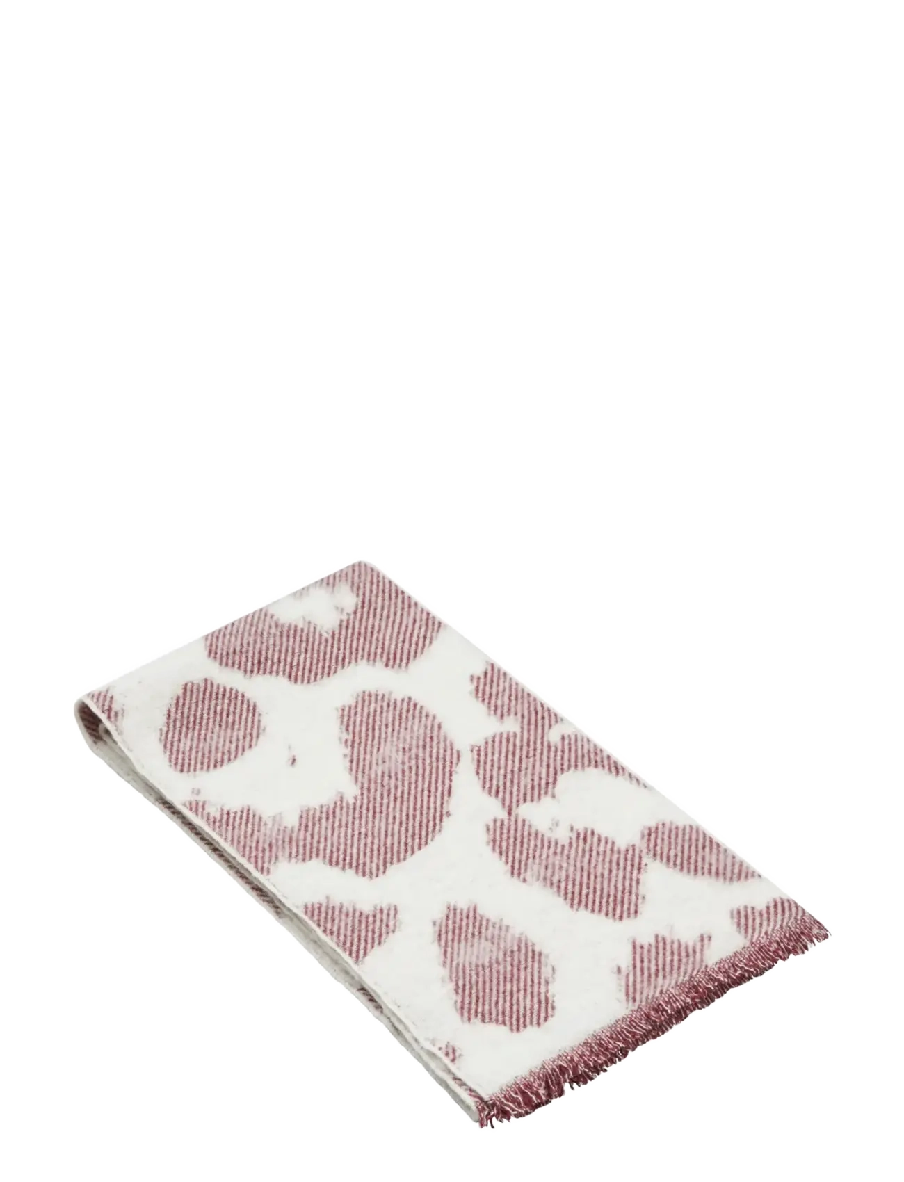 Becksöndergaard - Graphileola Wool Scarf - halsdukar - fig red - 1