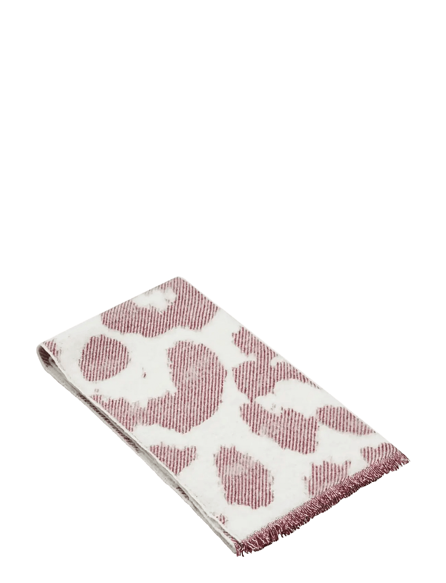 Becksöndergaard - Graphileola Wool Scarf - halsdukar - fig red - 1