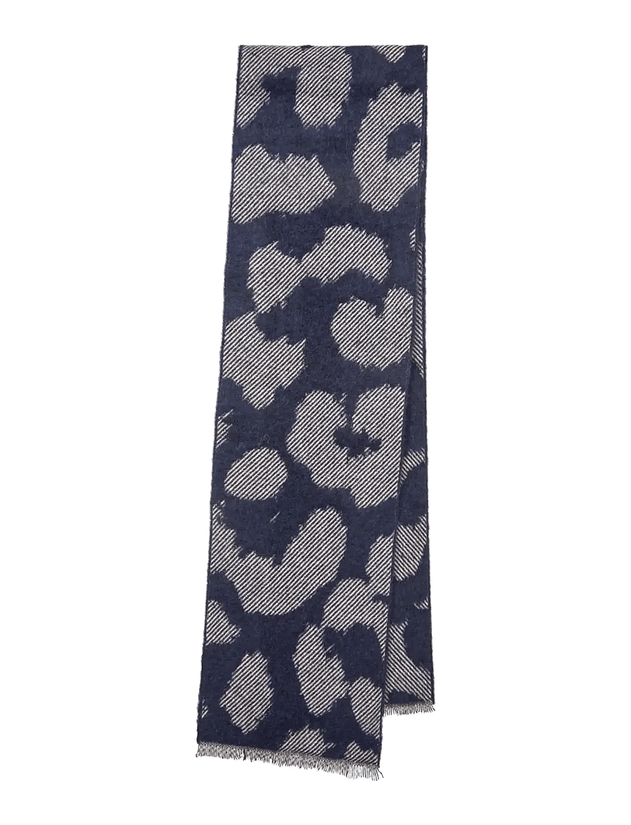 Becksöndergaard - Graphileola Wool Scarf - naval academy blue - 0