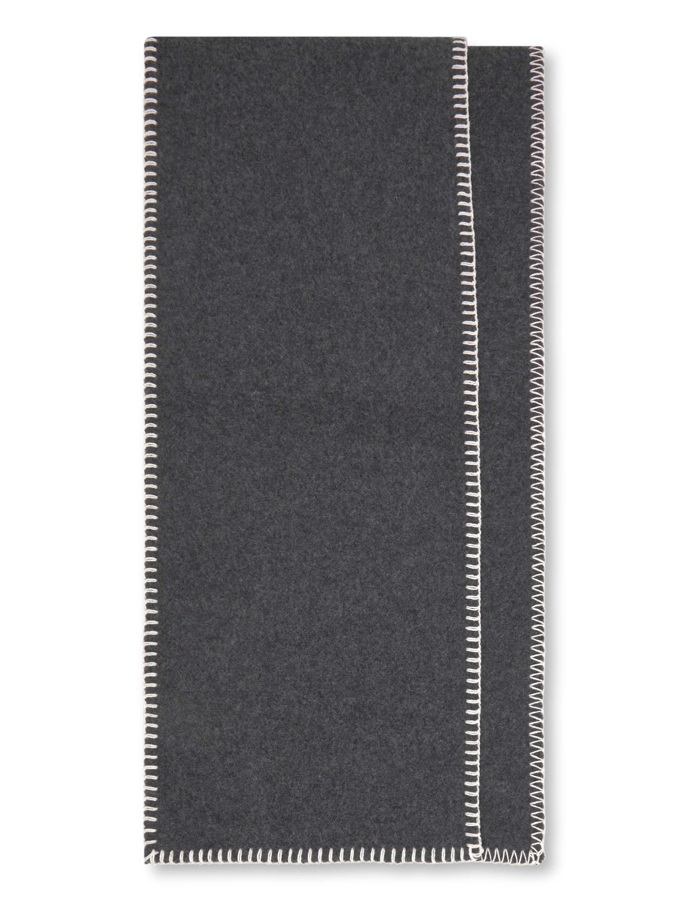 Becksöndergaard Stitch Wool Scarf - Accessoires - DARK GREY MELANGE / grey